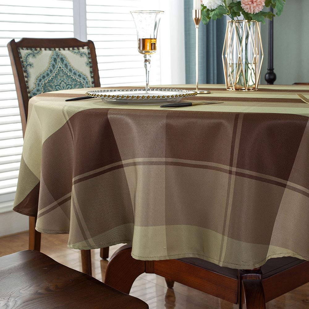 SASTYBALE Rectangle Tablecloth, 52" x 70" Checkered, Red