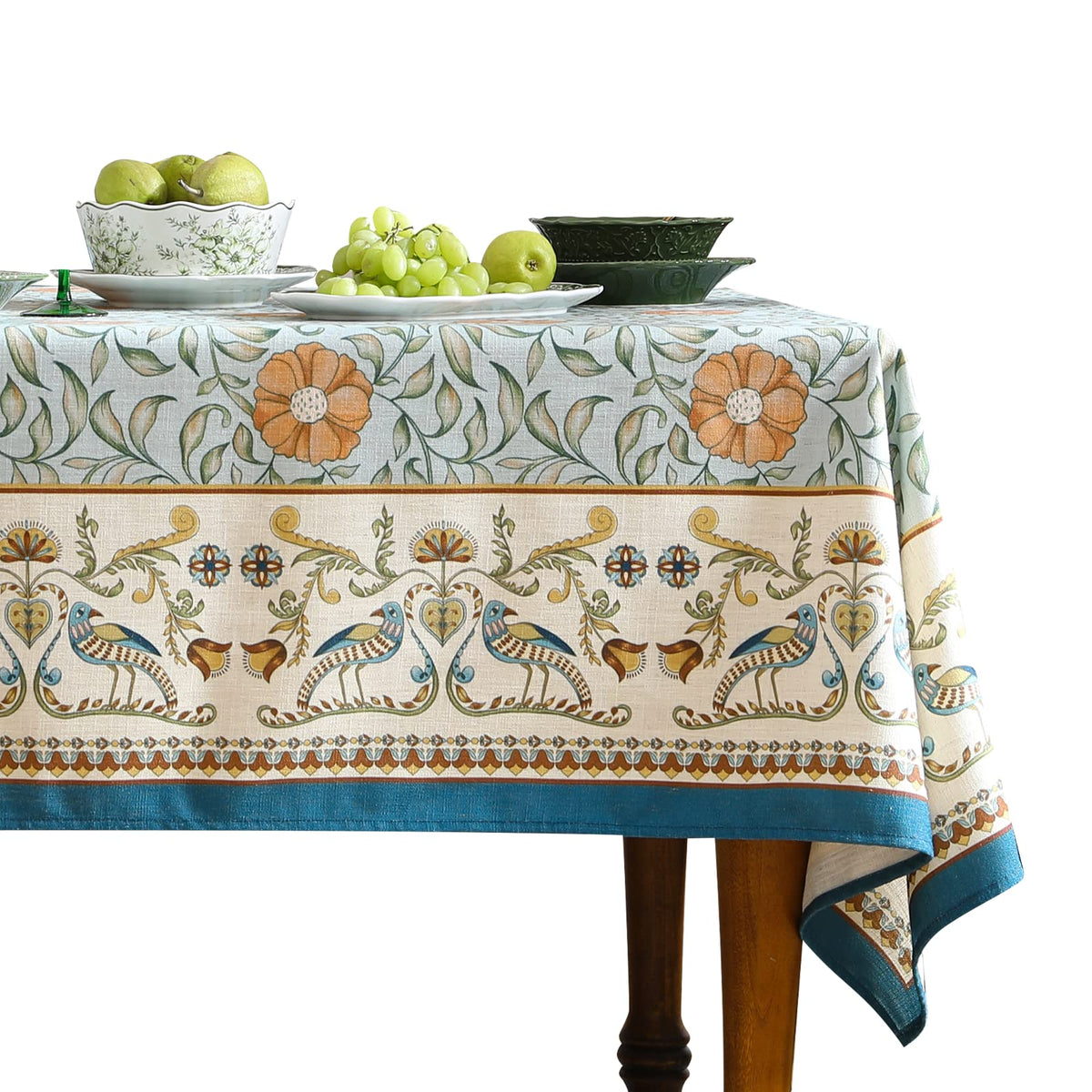 patdrea Designer Vintage French Tablecloth,Rectangular,118"x67"