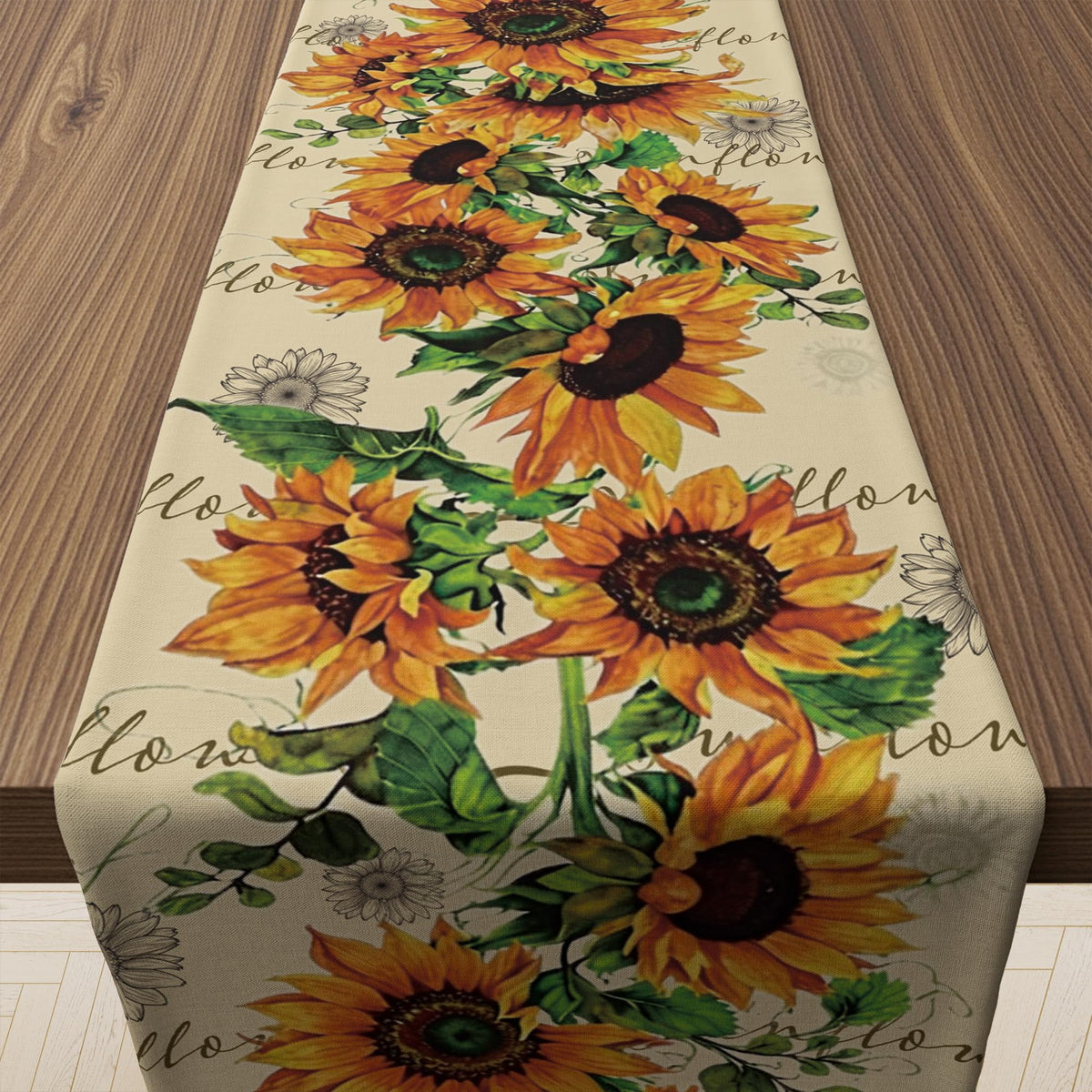 OHOME Fall Decor - Stained Glass Table Runner