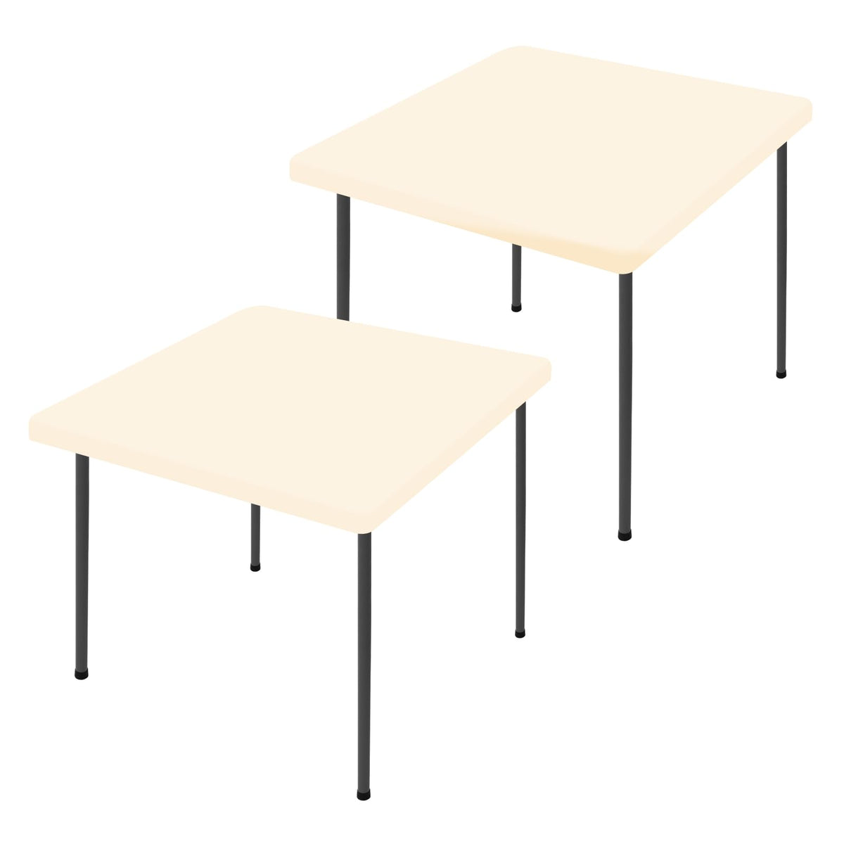 Moosfor 2 Pack Rectangle Spandex Fitted Table Cloth, 4FT Elastic Tablecloth