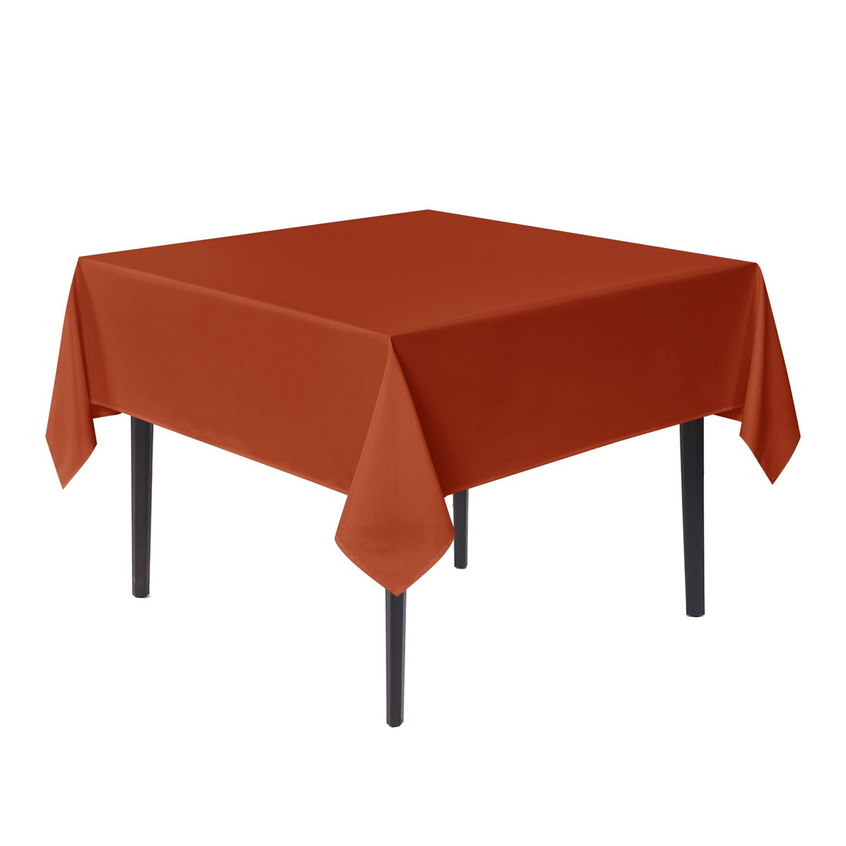 sancua Natural Square Tablecloth 54x54 Inch Fabric Card Table Cloth, 2 Pack