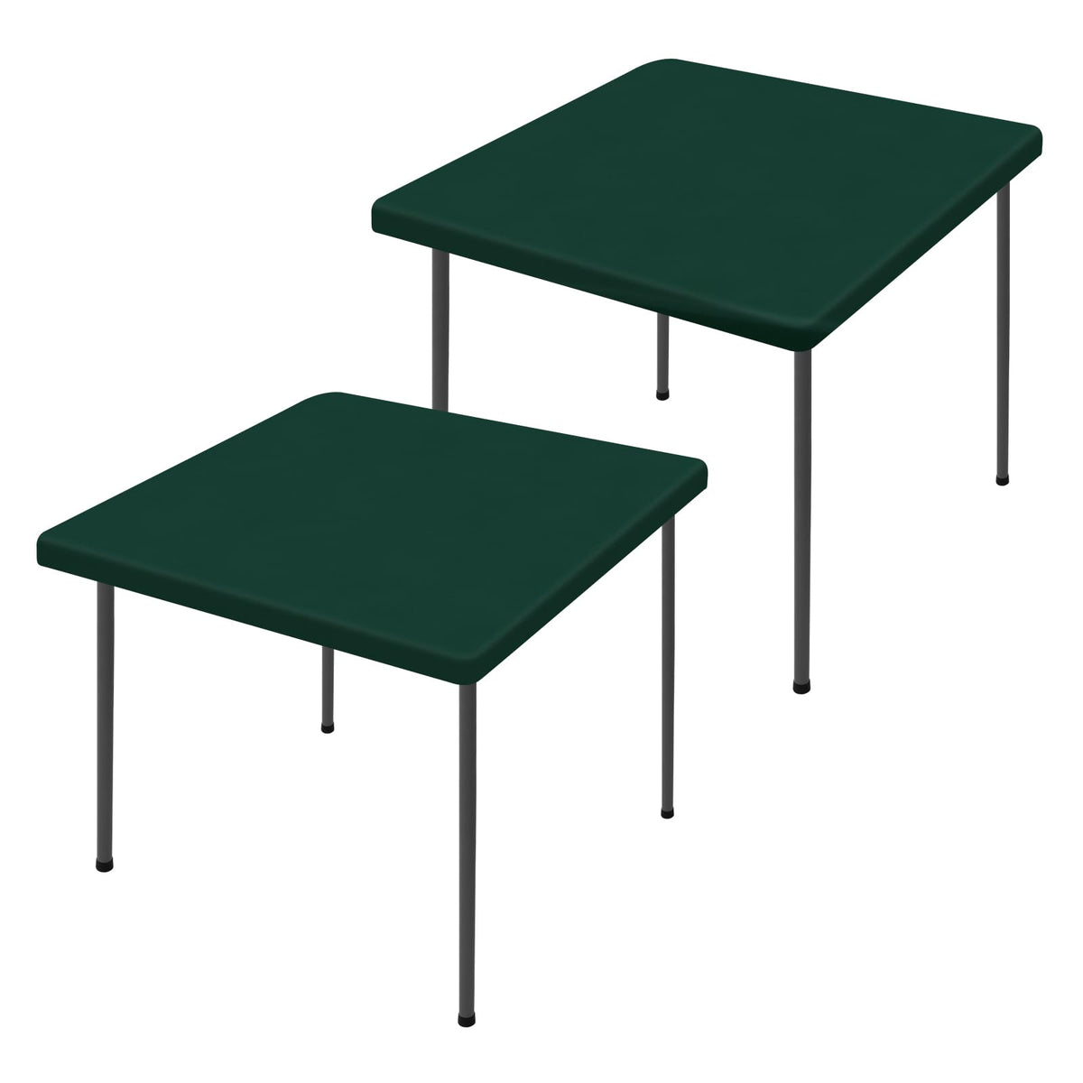 Moosfor 2 Pack Rectangle Spandex Fitted Table Cloth, 4FT Elastic Tablecloth