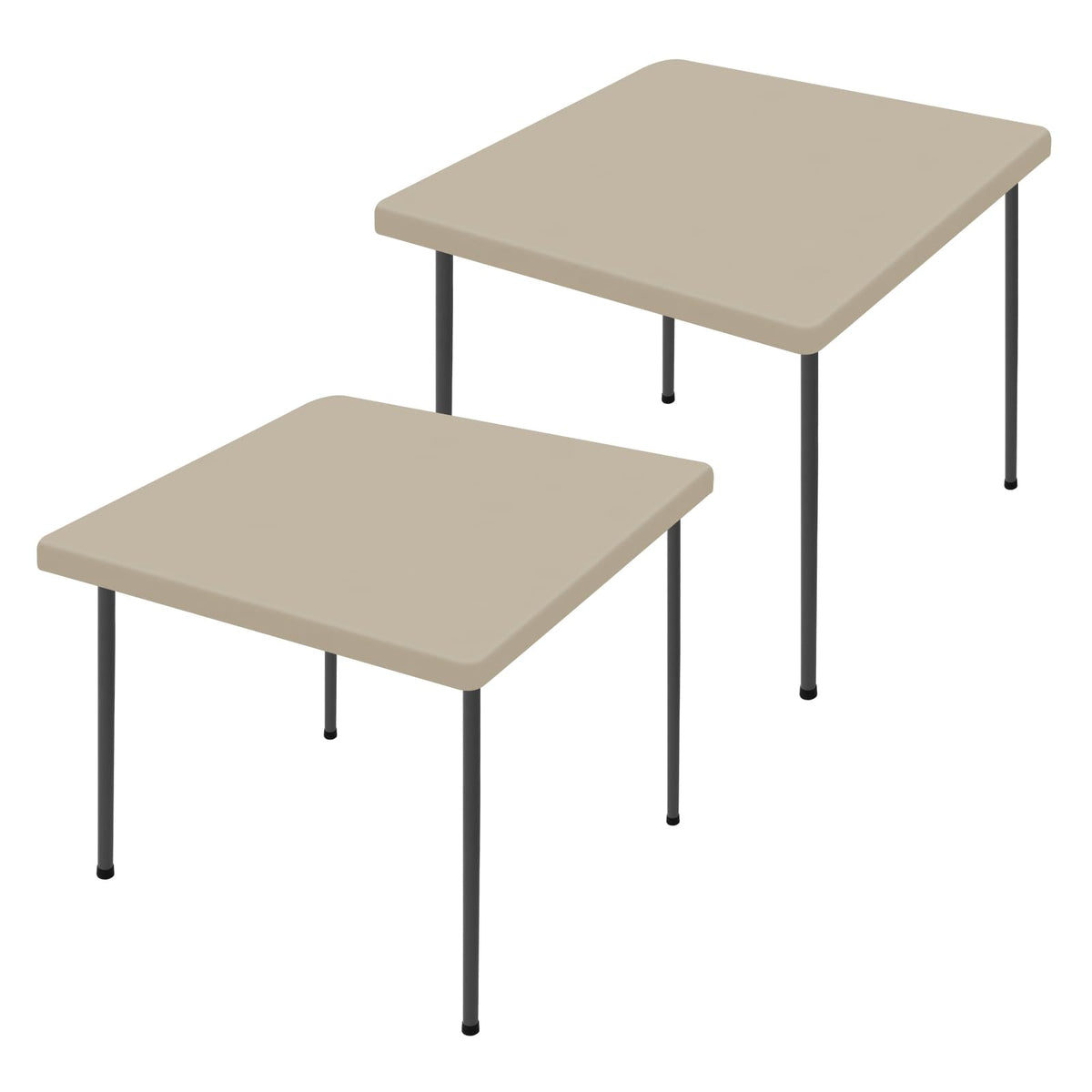 Moosfor 2 Pack Rectangle Spandex Fitted Table Cloth, 4FT Elastic Tablecloth