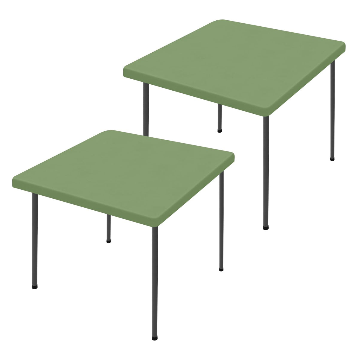 Moosfor 2 Pack Rectangle Spandex Fitted Table Cloth, 4FT Elastic Tablecloth