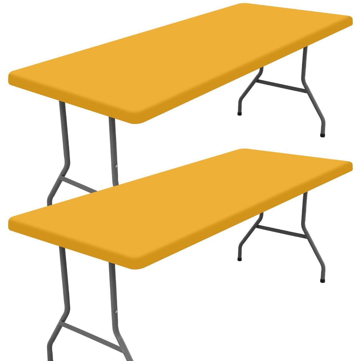 Moosfor 2 Pack Rectangle Spandex Fitted Table Cloth, 4FT Elastic Tablecloth
