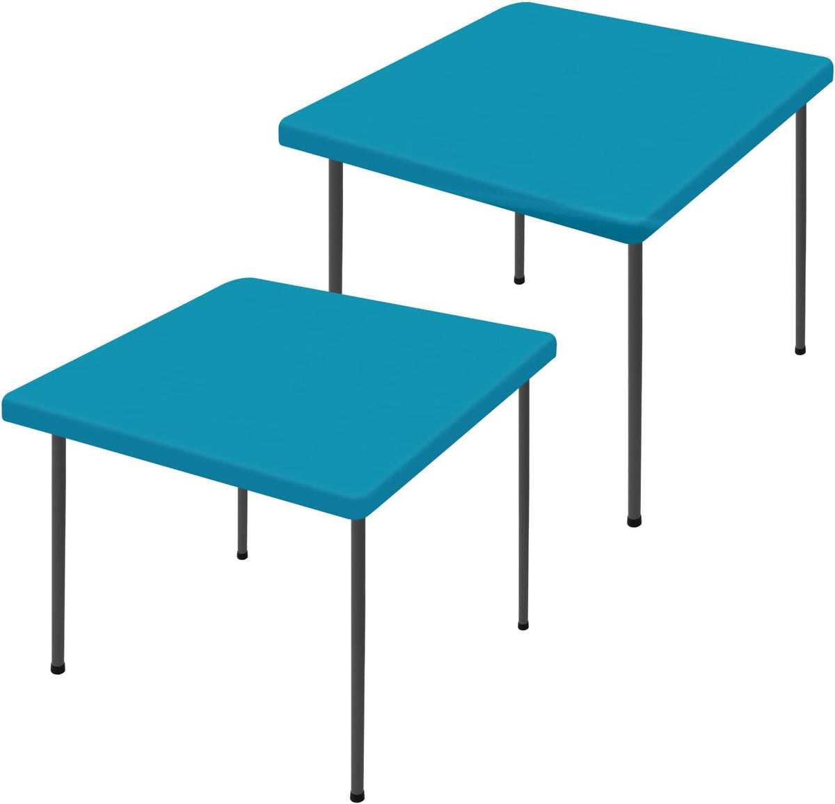 Moosfor 2 Pack Rectangle Spandex Fitted Table Cloth, 4FT Elastic Tablecloth