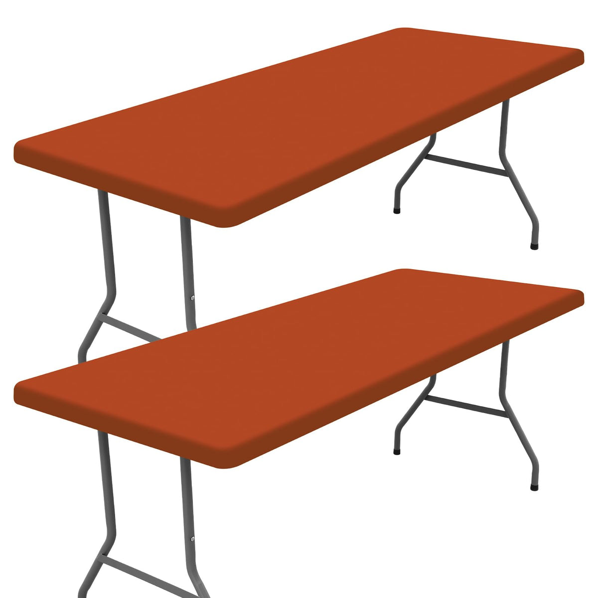 Moosfor 2 Pack Rectangle Spandex Fitted Table Cloth, 4FT Elastic Tablecloth