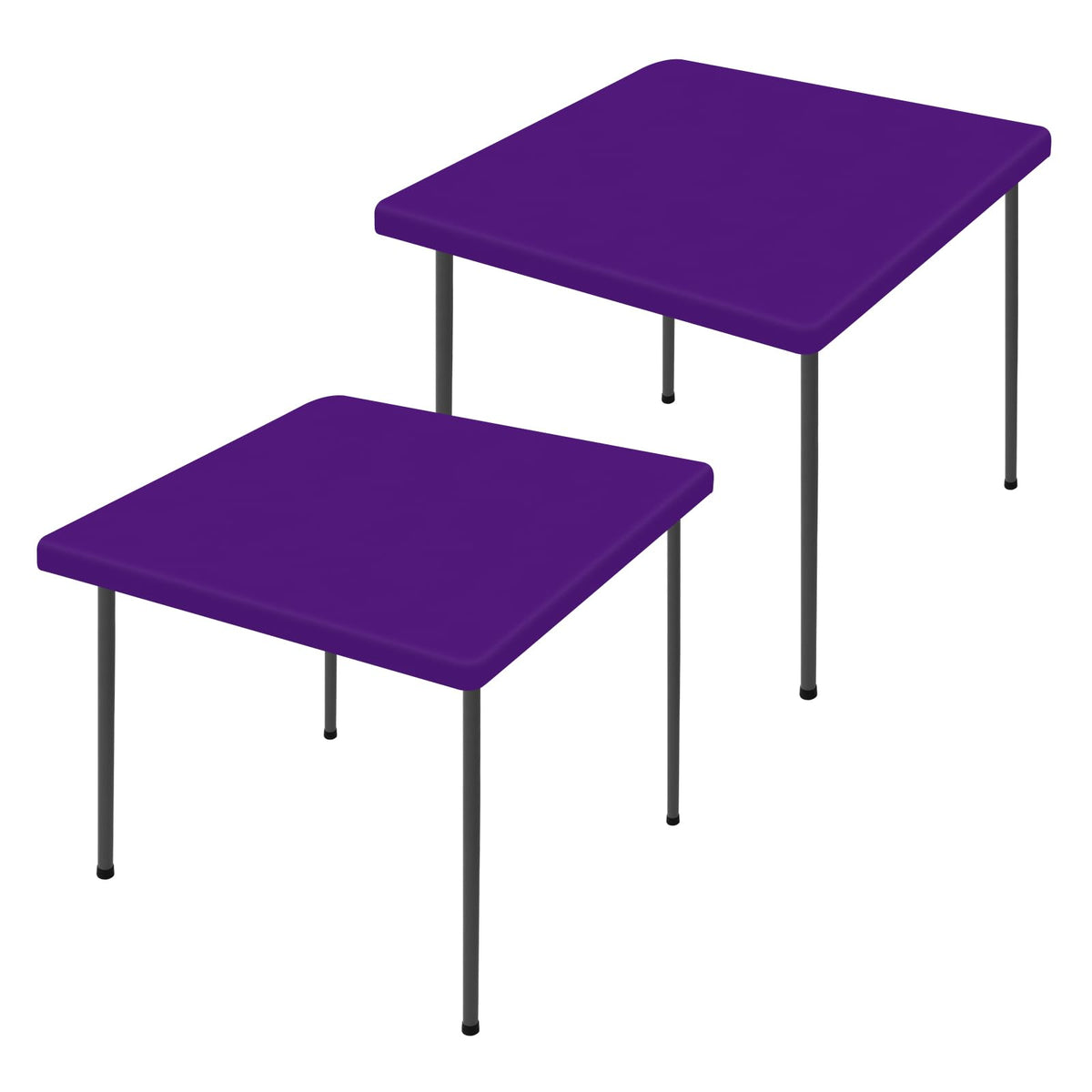 Moosfor 2 Pack Rectangle Spandex Fitted Table Cloth, 4FT Elastic Tablecloth