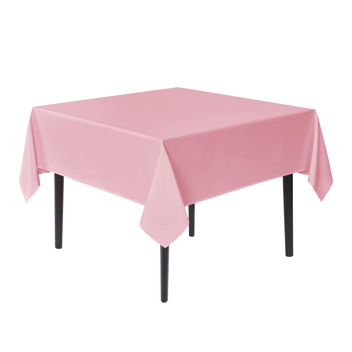sancua Natural Square Tablecloth 54x54 Inch Fabric Card Table Cloth, 2 Pack
