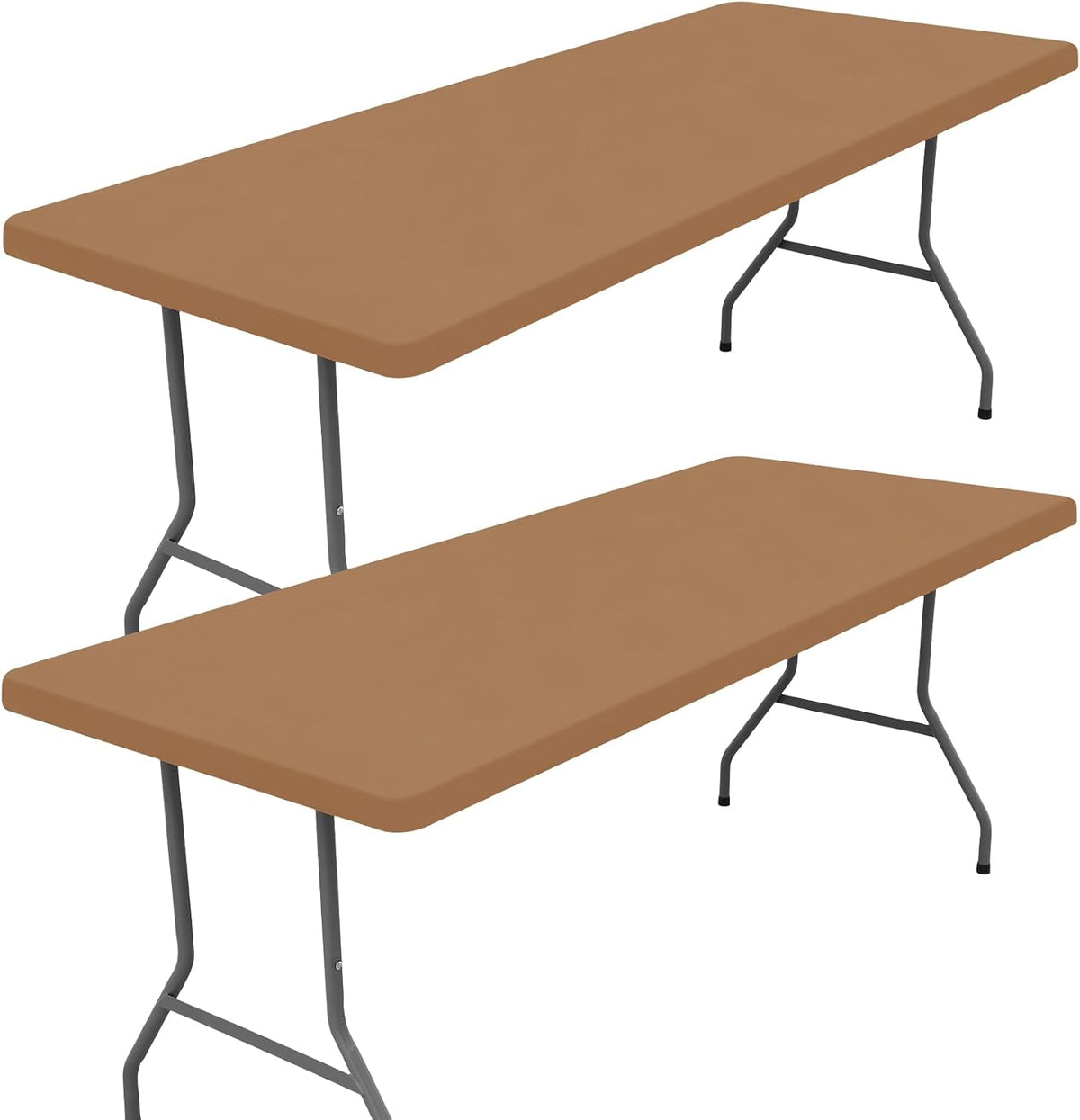 Moosfor 2 Pack Rectangle Spandex Fitted Table Cloth, 4FT Elastic Tablecloth