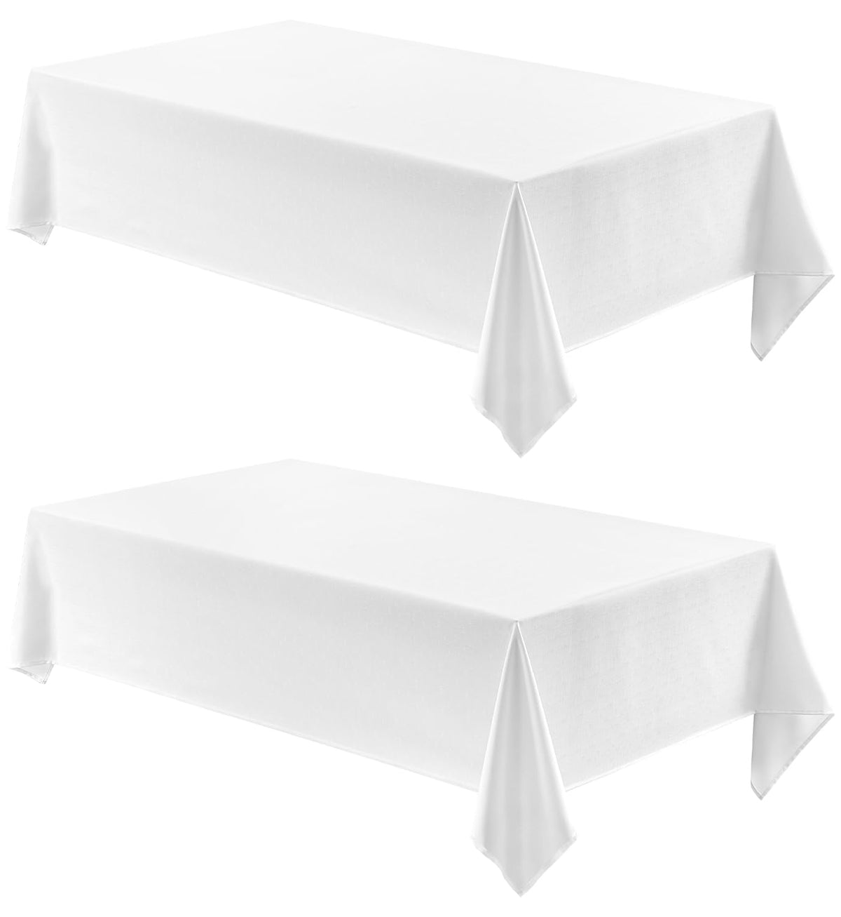 Veblandy Faux Linen Rectangle Tablecloth Waterproof 52x70 inch Table Cloth Stain and Wrinkle Resistant Washable, Decorative Fabric Table Cover for Dining, Kitchen, Wedding and Parties, Coffee