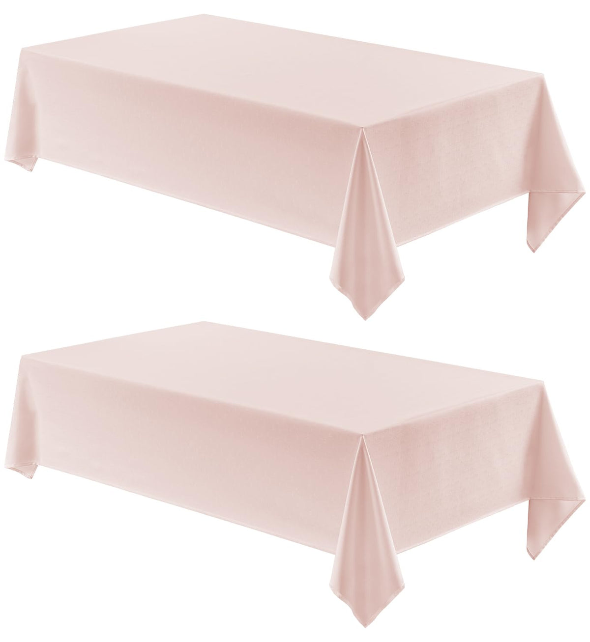 Veblandy Faux Linen Rectangle Tablecloth Waterproof 52x70 inch Table Cloth Stain and Wrinkle Resistant Washable, Decorative Fabric Table Cover for Dining, Kitchen, Wedding and Parties, Coffee