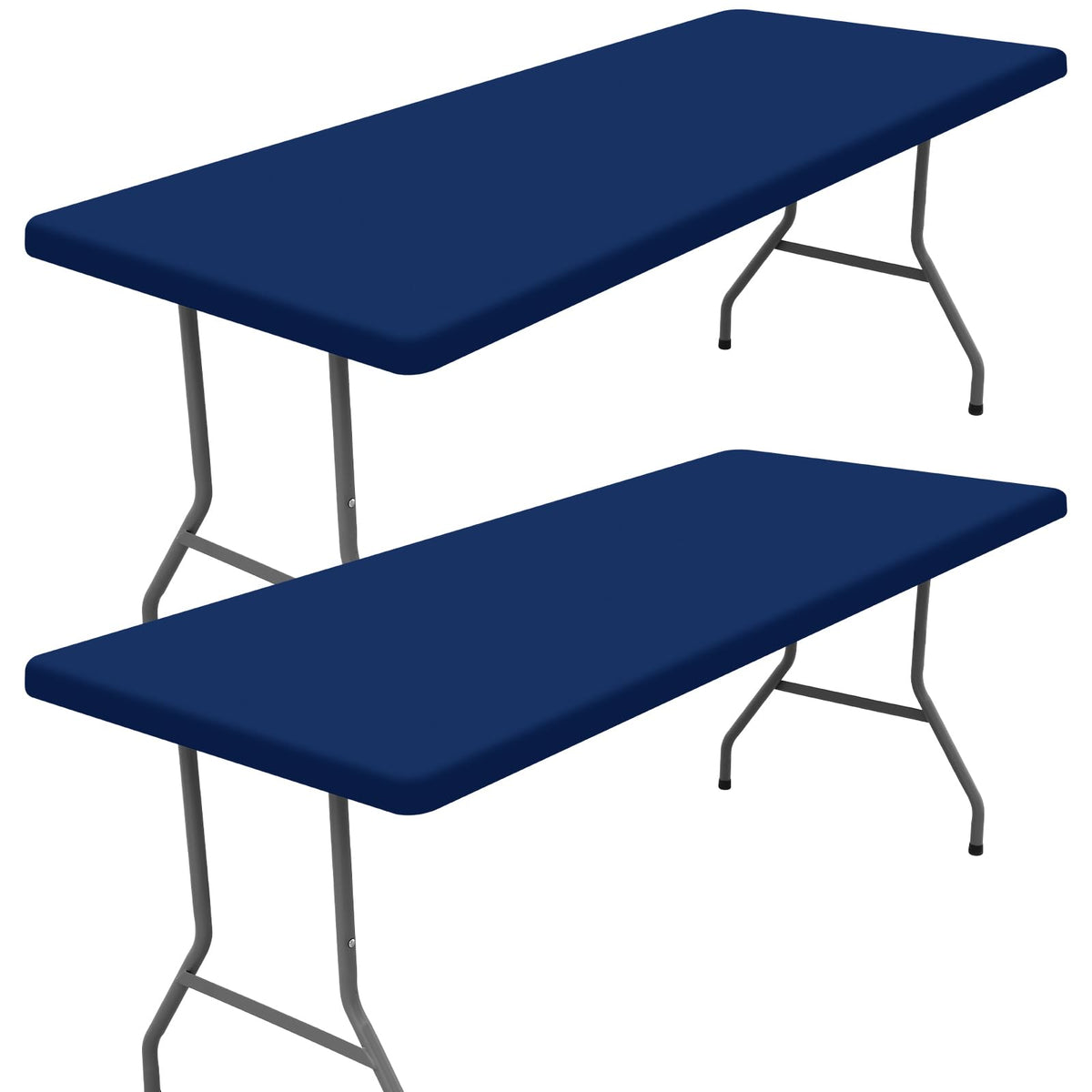Moosfor 2 Pack Rectangle Spandex Fitted Table Cloth, 4FT Elastic Tablecloth