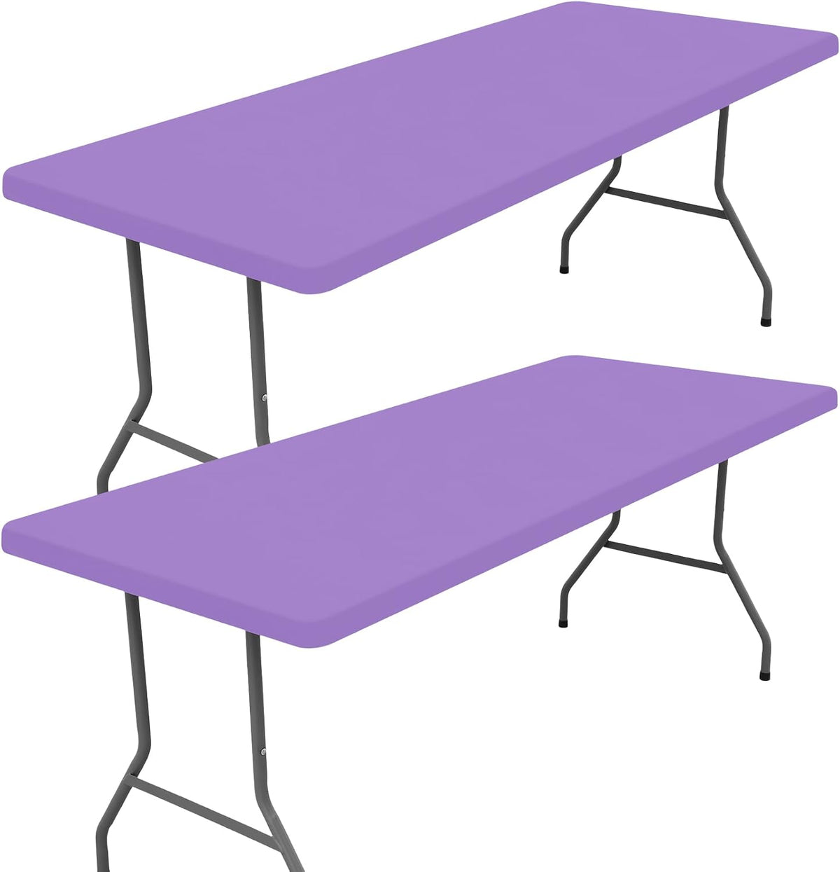 Moosfor 2 Pack Rectangle Spandex Fitted Table Cloth, 4FT Elastic Tablecloth