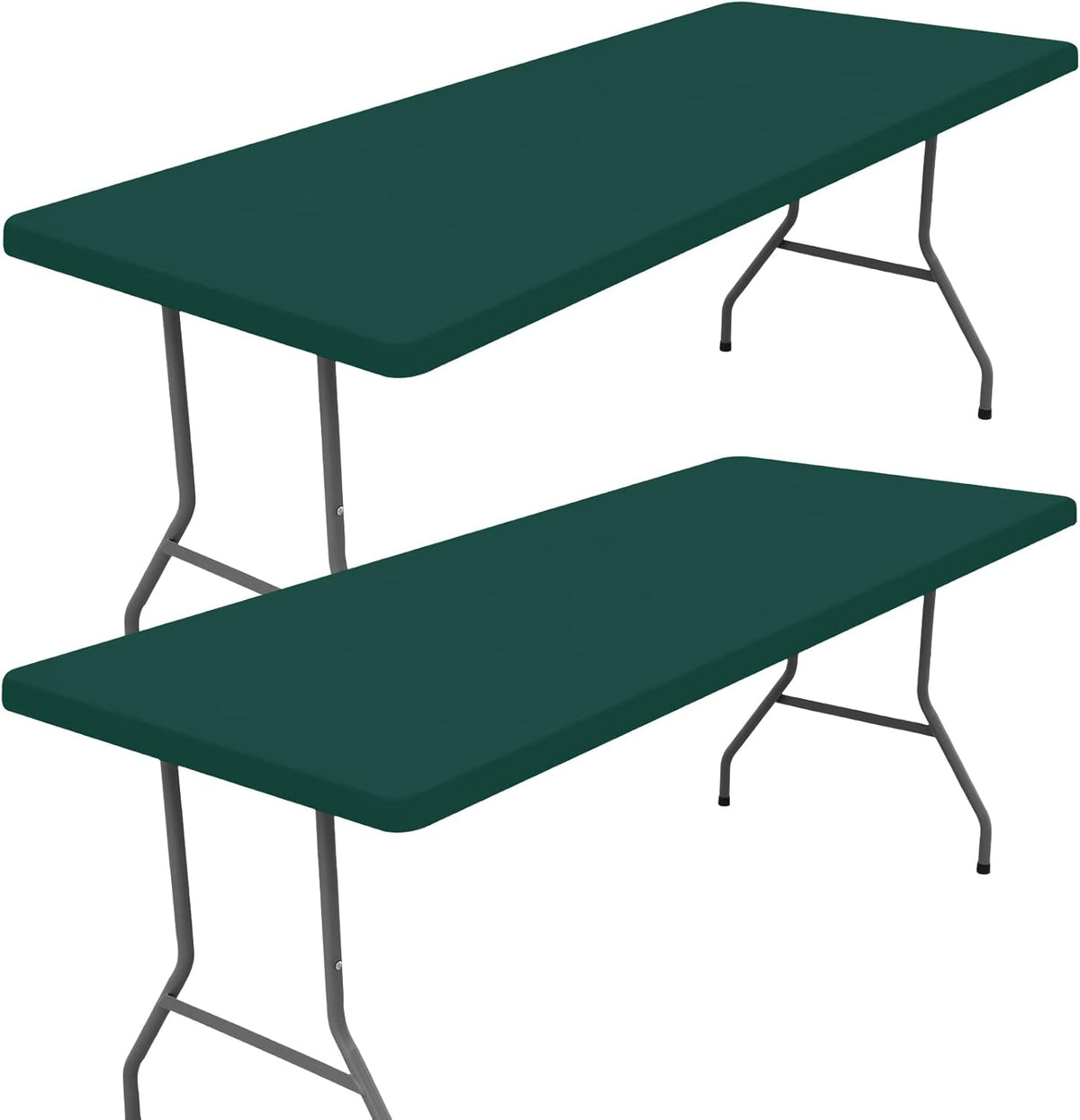 Moosfor 2 Pack Rectangle Spandex Fitted Table Cloth, 4FT Elastic Tablecloth