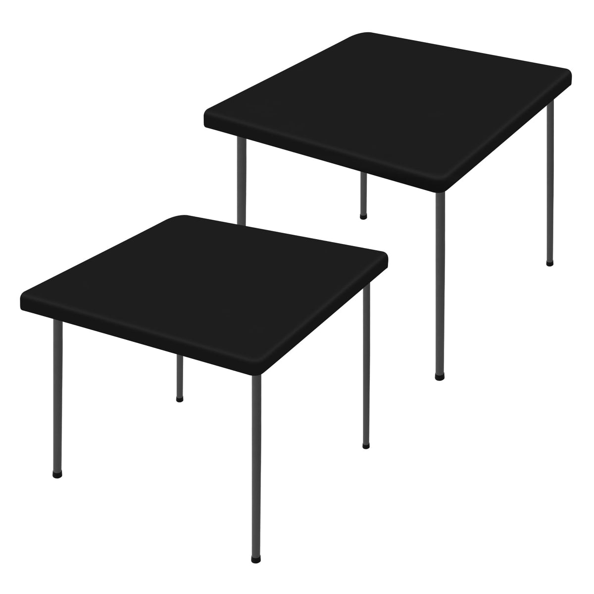 Moosfor 2 Pack Rectangle Spandex Fitted Table Cloth, 4FT Elastic Tablecloth