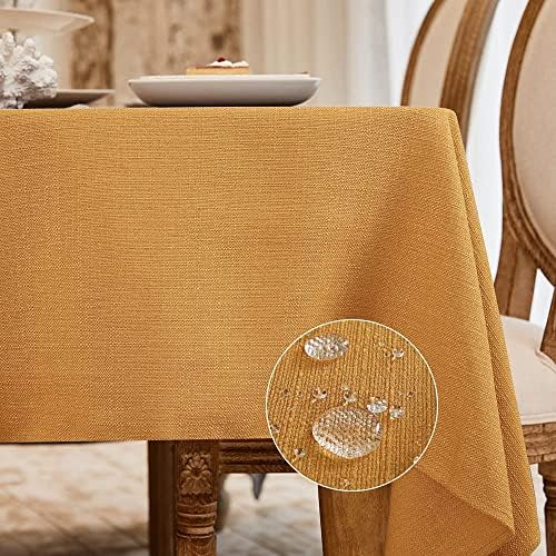 BALCONY & FALCON Rectangle Table Cloth Waterproof Beige 118"x57"
