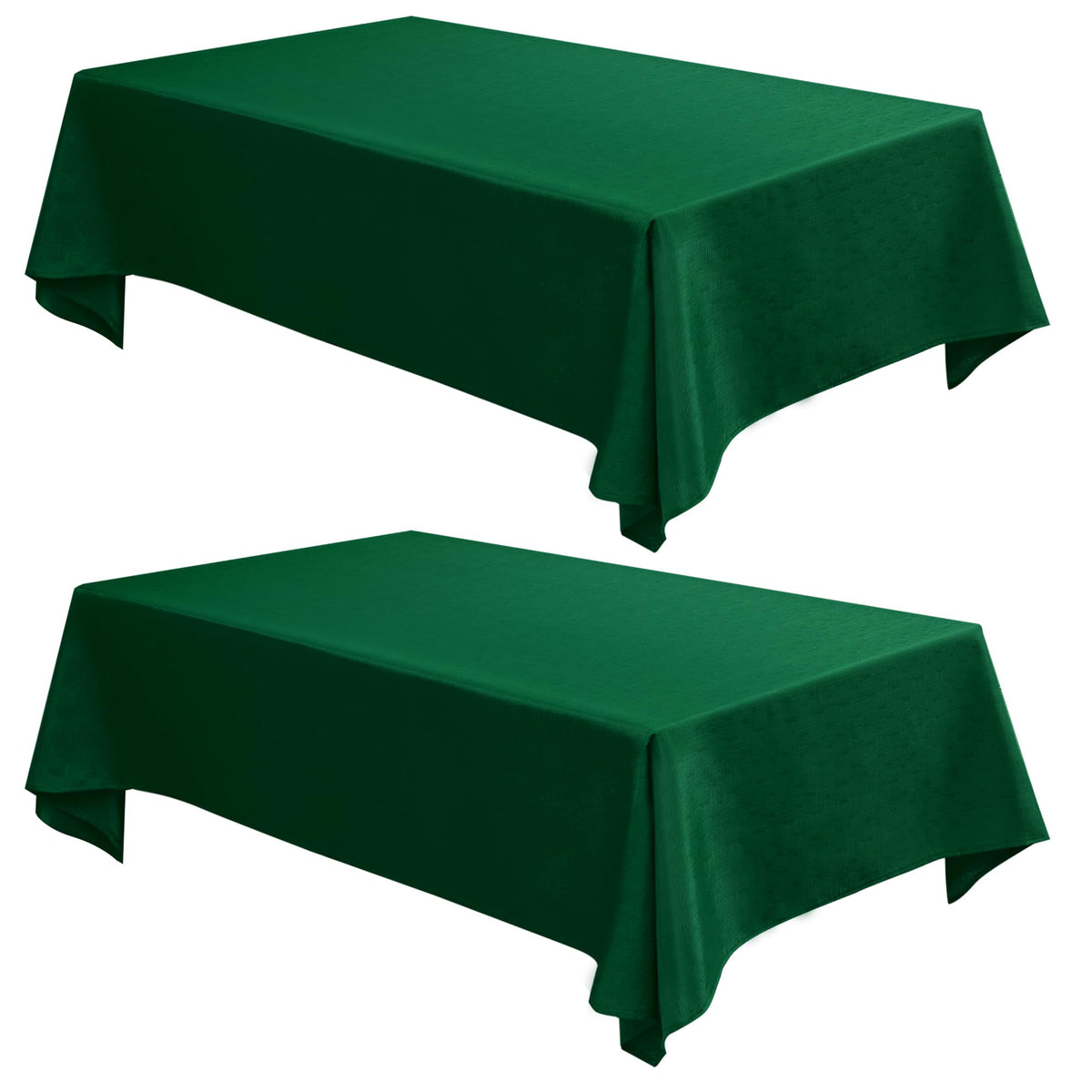 Fitable 2 Pack Beige Faux Linen Tablecloths Rectangle 60x102 Inch