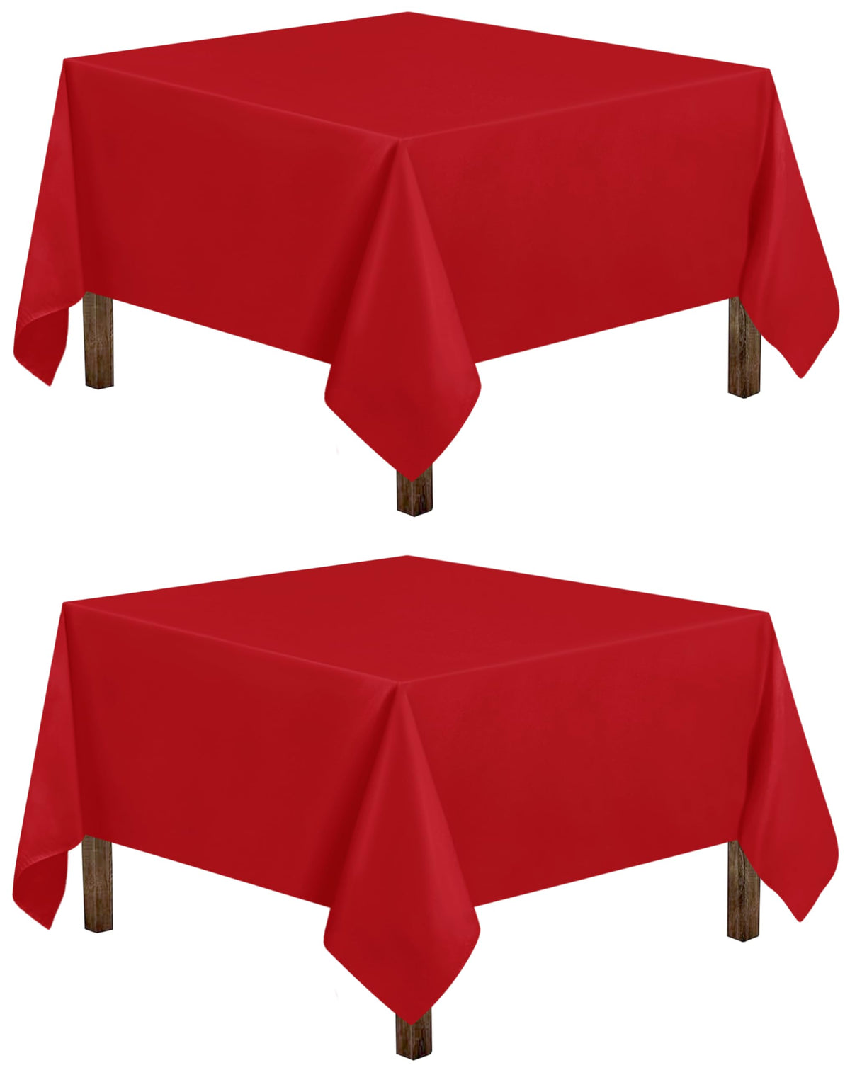 Utopia Kitchen Rectangle Table Cloth 2 Pack [60x102 Inches, White]