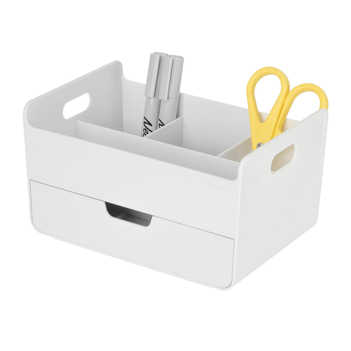 BLUE GINKGO Compact Desk Organizer, Blue, Made in Korea