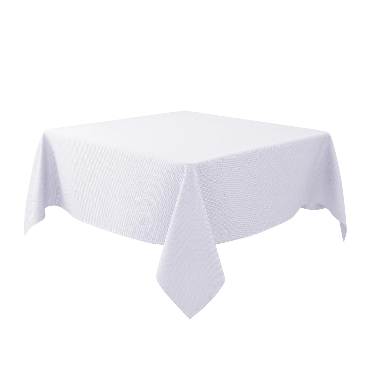 Textured Square Black Tablecloth-Fabric Spillproof Card Table Cloths 54x54"