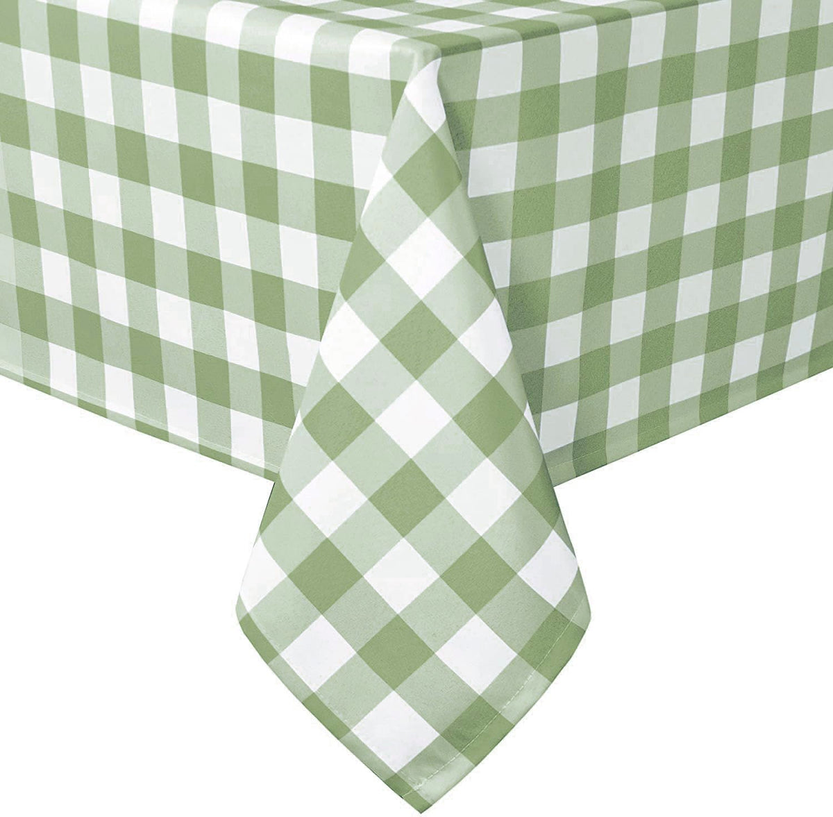 Hiasan 60 x 120 Inch Checkered Tablecloth Rectangle, Black and White