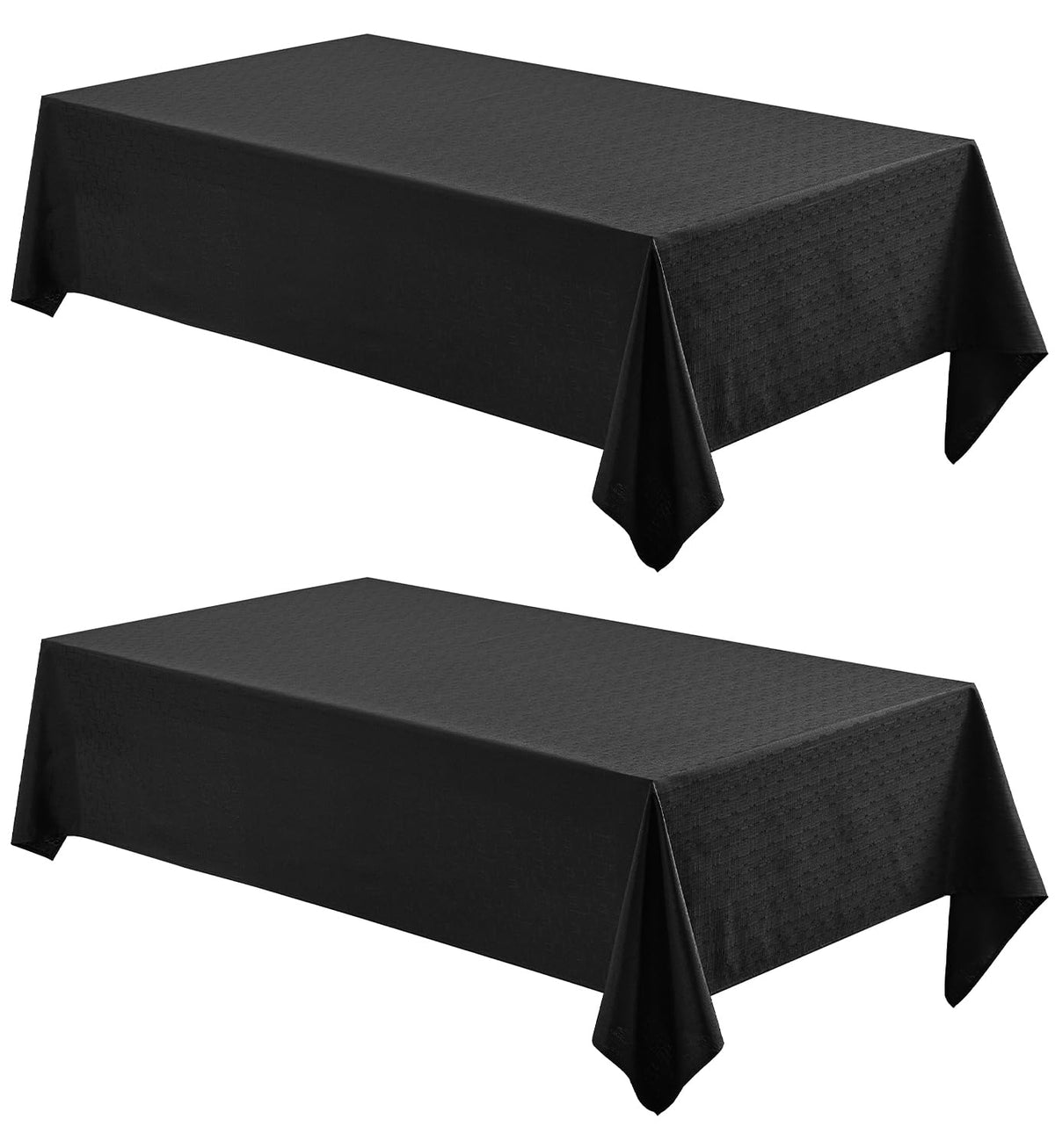 Veblandy Faux Linen Rectangle Tablecloth Waterproof 52x70 inch Table Cloth Stain and Wrinkle Resistant Washable, Decorative Fabric Table Cover for Dining, Kitchen, Wedding and Parties, Coffee