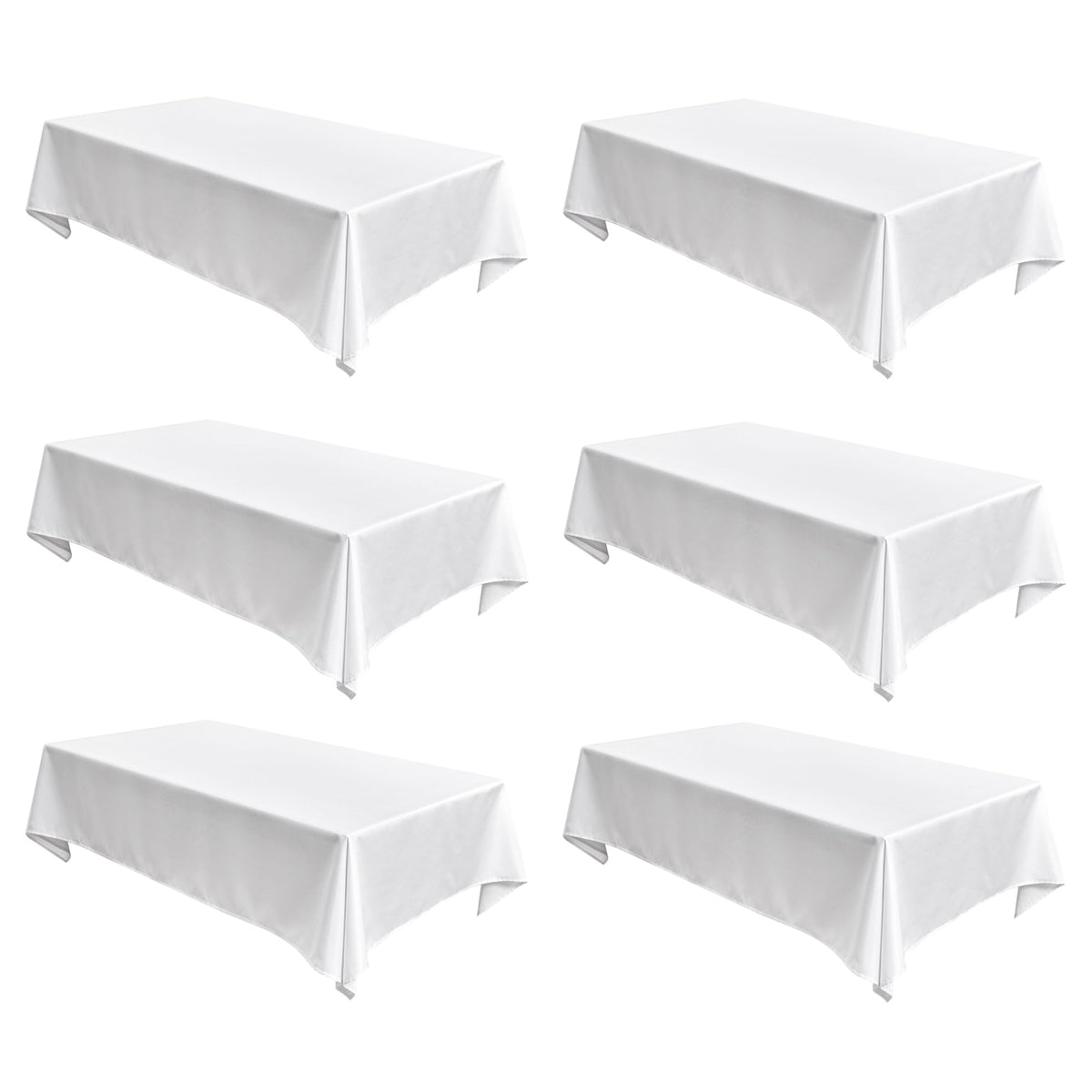 Fitable 2 Pack Beige Faux Linen Tablecloths Rectangle 60x102 Inch