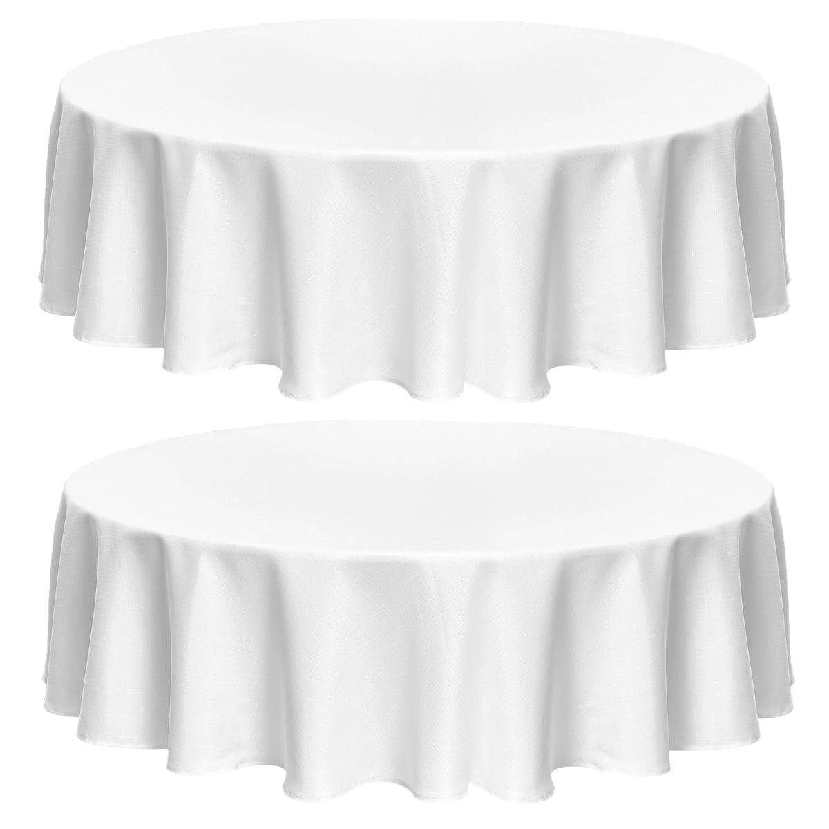 Fitable 2 Pack Beige Faux Linen Tablecloths Rectangle 60x102 Inch