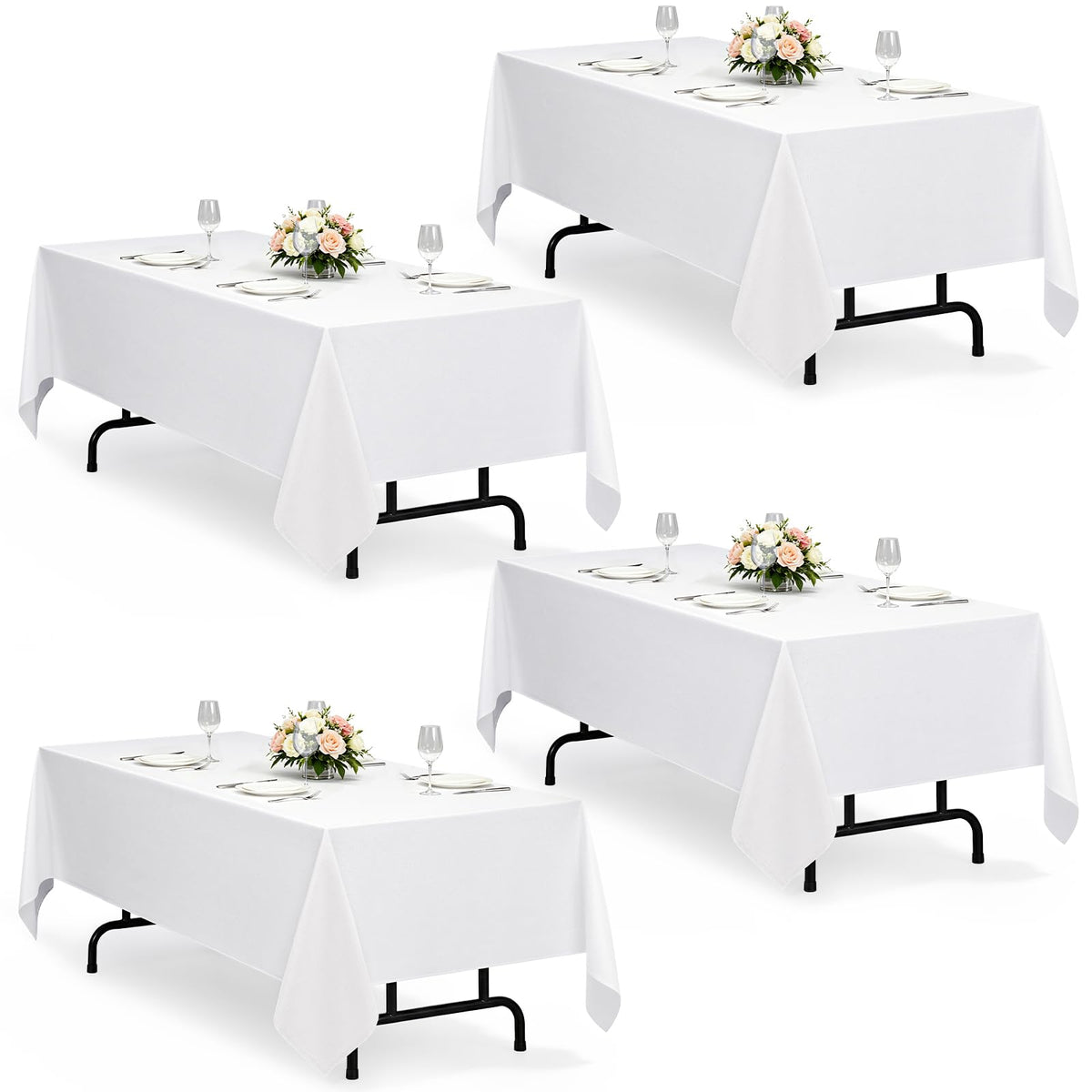 Decorelia Waterproof Round Tablecloth for Round Dining Table, Decorative Rustic Soft Wipeable Table Cloths Cover Indoor Outdoor Use for Holiday,Wedding, Kitchen (70 Inch,Round (4-6 Seats),Beige)