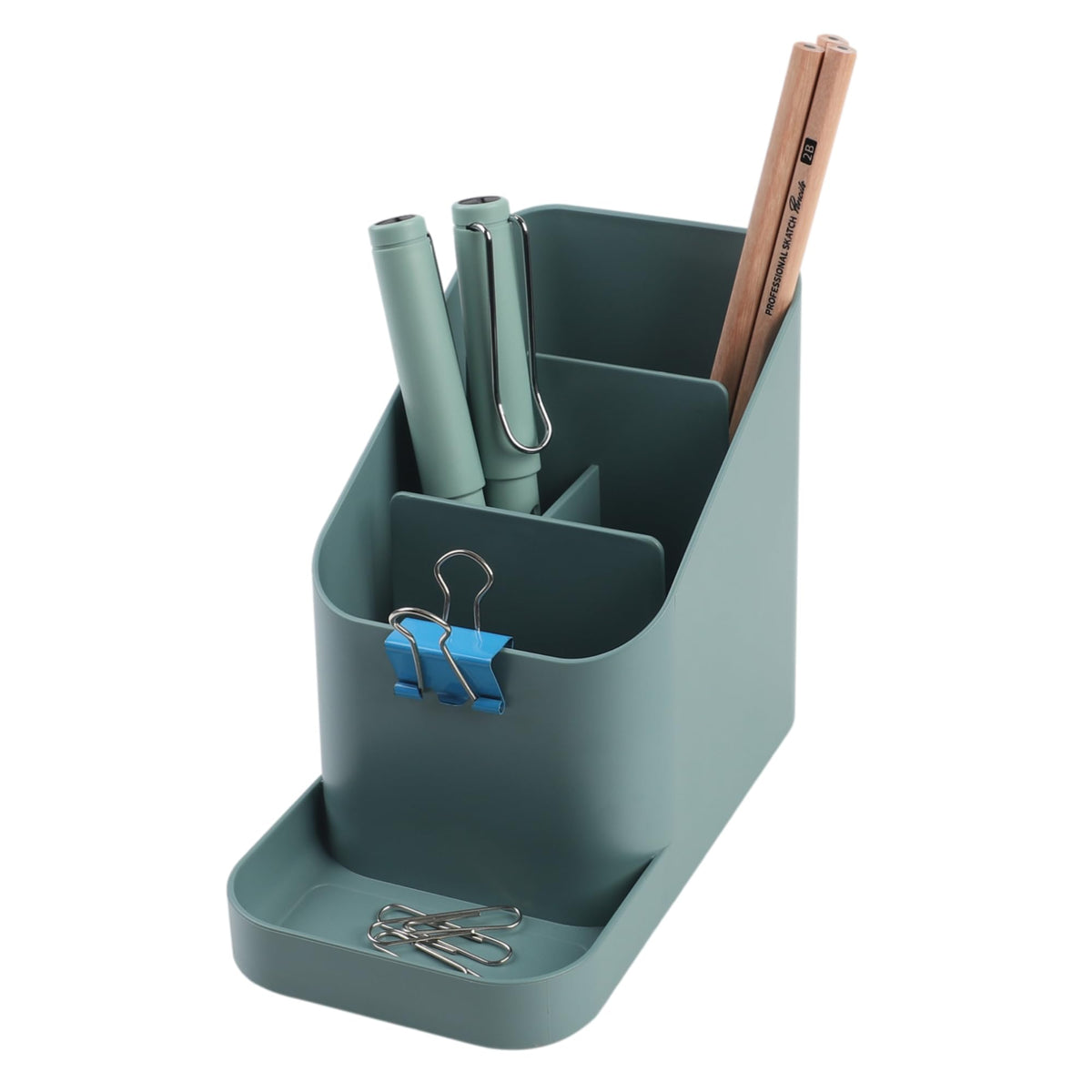 BLUE GINKGO Desk Organizer, Office Supplies, Green, Made in Korea