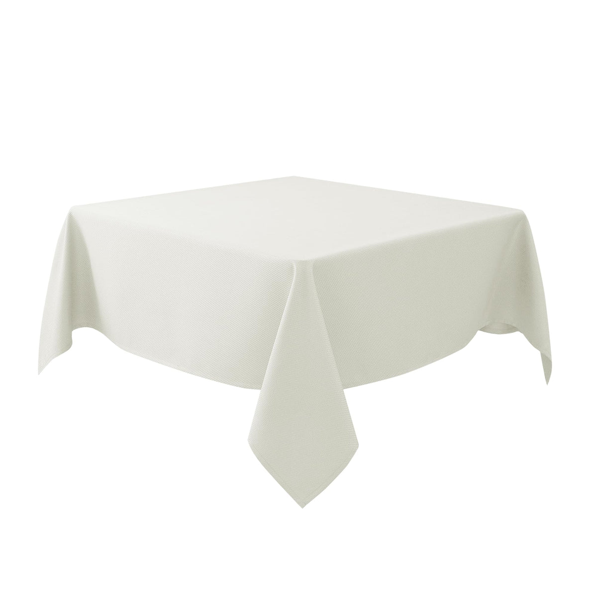 Textured Square Black Tablecloth-Fabric Spillproof Card Table Cloths 54x54"