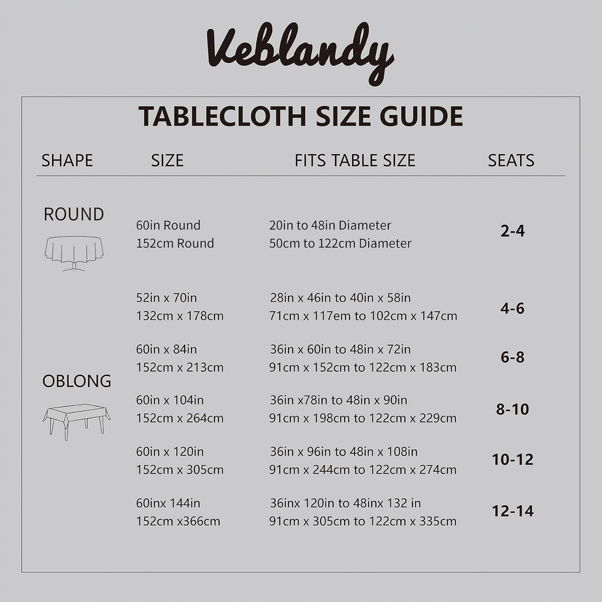 Veblandy Faux Linen Rectangle Tablecloth Waterproof 52x70 inch Table Cloth Stain and Wrinkle Resistant Washable, Decorative Fabric Table Cover for Dining, Kitchen, Wedding and Parties, Coffee