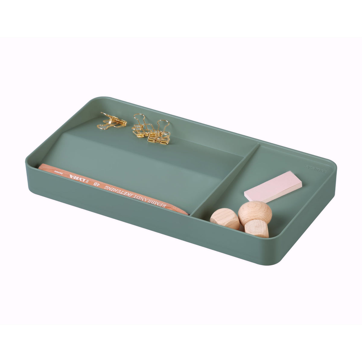 BLUE GINKGO Desk Organizer, Office Supplies, Green, Made in Korea