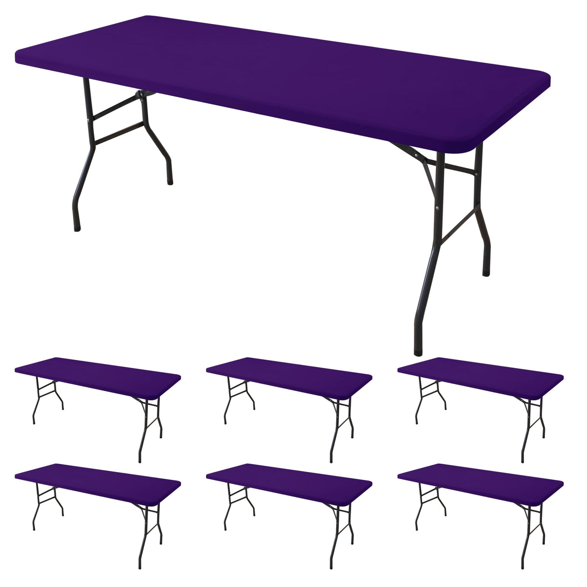 Fitted Tablecloth for 8 Foot Rectangle Tables-Fall Thanksgiving Table Cover