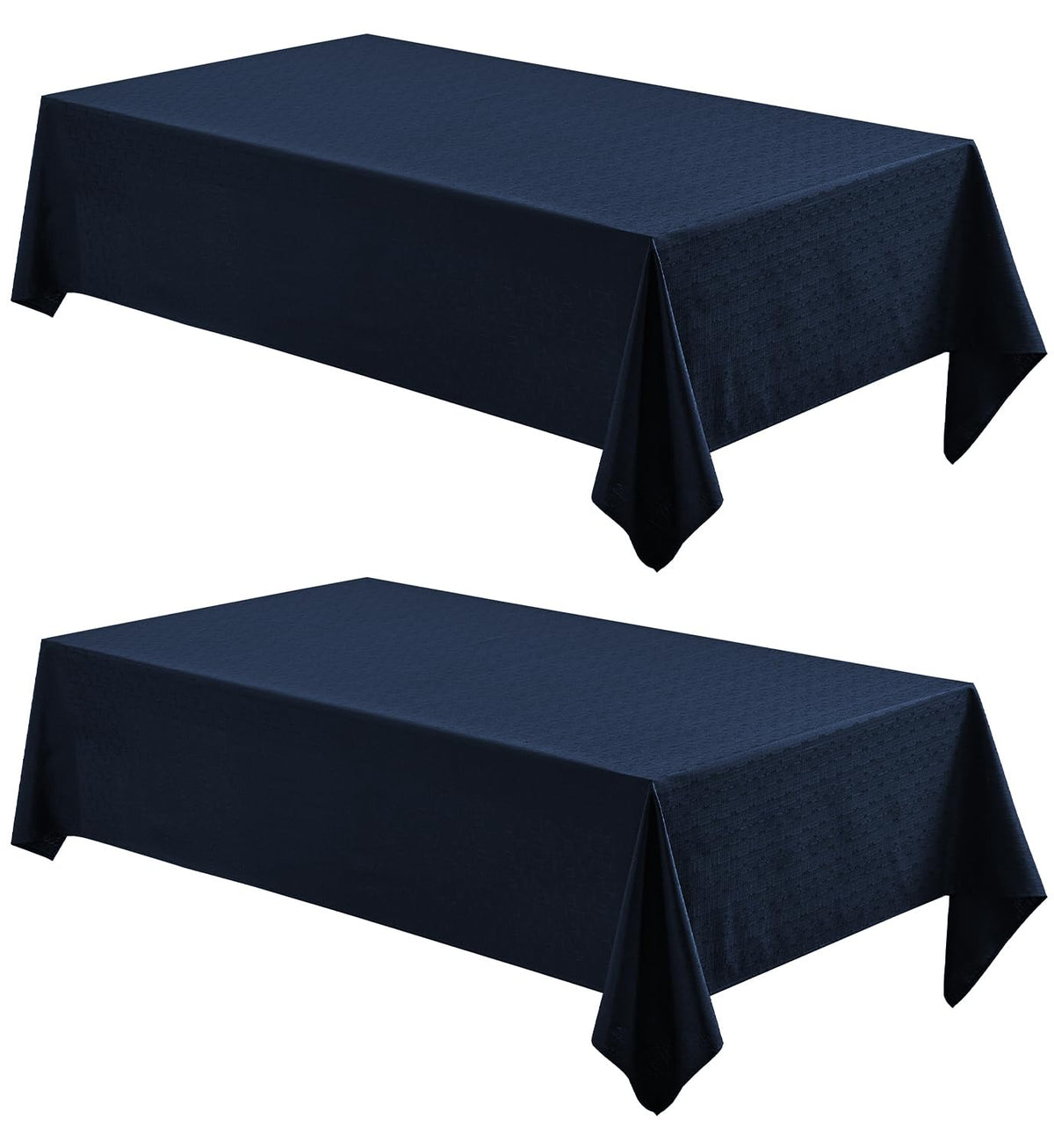 Veblandy Faux Linen Rectangle Tablecloth Waterproof 52x70 inch Table Cloth Stain and Wrinkle Resistant Washable, Decorative Fabric Table Cover for Dining, Kitchen, Wedding and Parties, Coffee