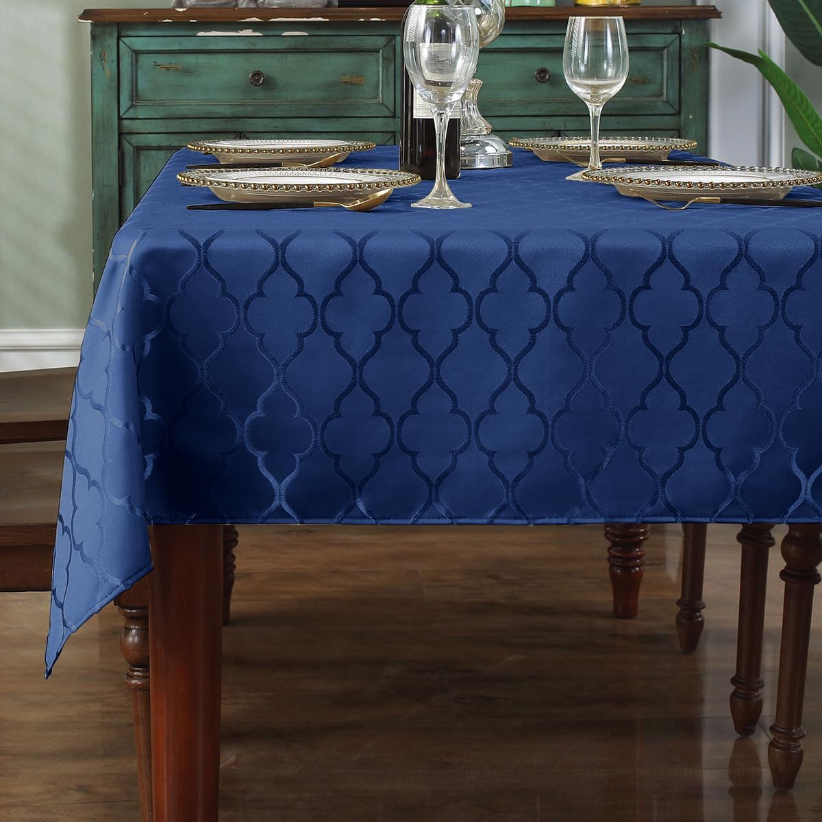 SASTYBALE Tablecloths Rectangular Table Cloth 52" x 70" Gray