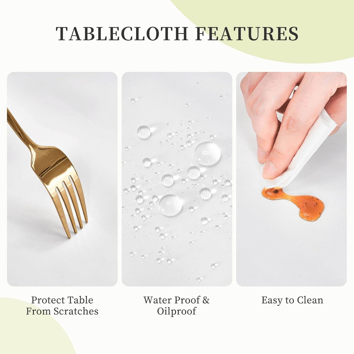 Tablecloth with Elastic Edge Black Brow Wood Grain Board Rectangle Waterproof Oil-Proof Table Cloth Washable Reusable Table Cover for Kitchen Dining, 5FT