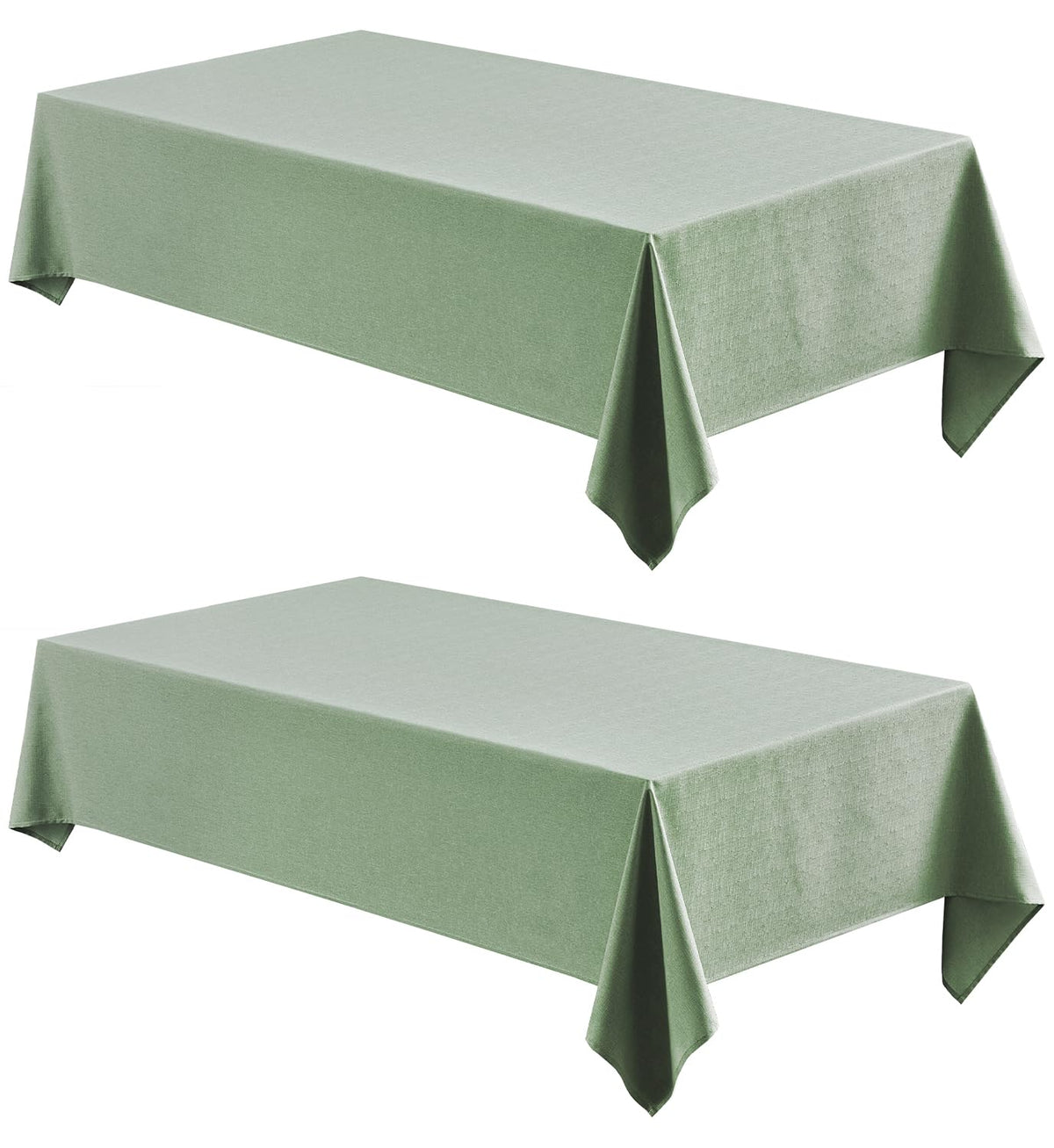 Veblandy Faux Linen Rectangle Tablecloth Waterproof 52x70 inch Table Cloth Stain and Wrinkle Resistant Washable, Decorative Fabric Table Cover for Dining, Kitchen, Wedding and Parties, Coffee