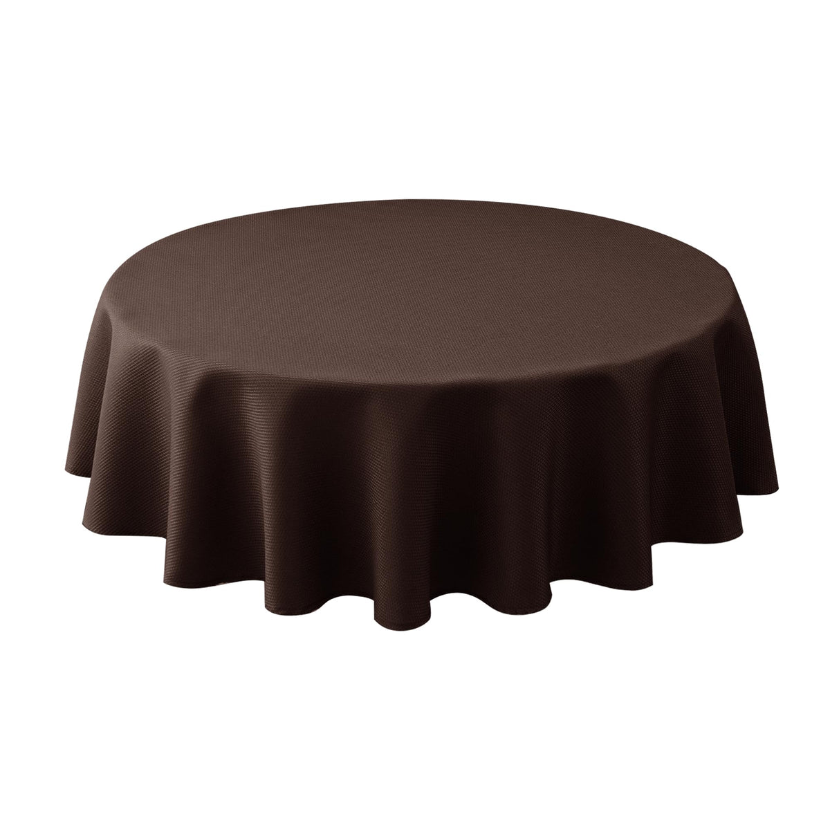 Textured Square Black Tablecloth-Fabric Spillproof Card Table Cloths 54x54"