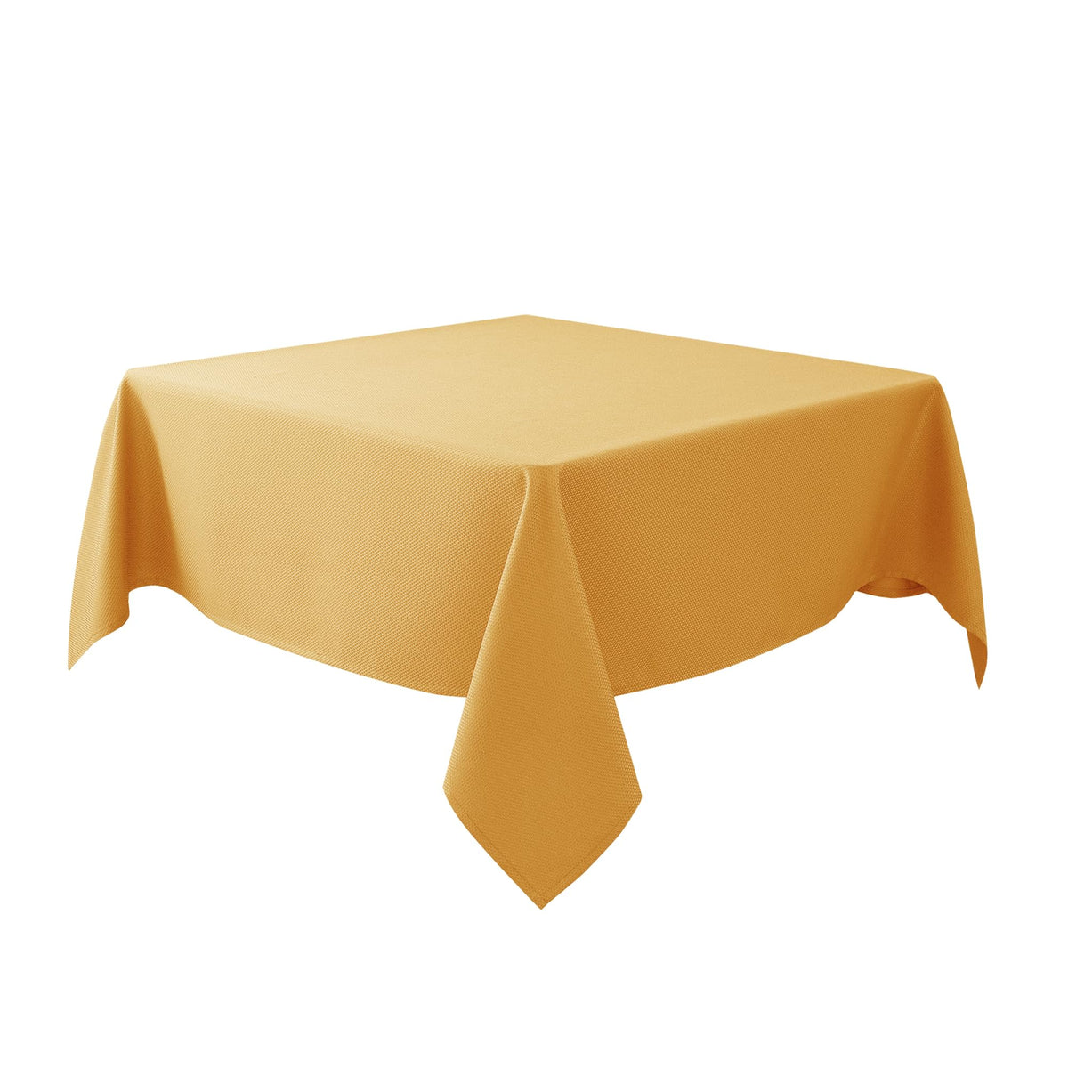 Textured Square Black Tablecloth-Fabric Spillproof Card Table Cloths 54x54"