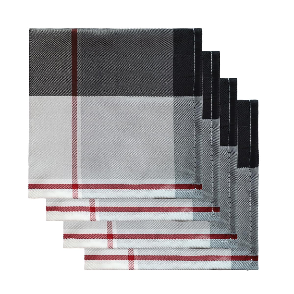 SASTYBALE Rectangle Tablecloth, 52" x 70" Checkered, Red