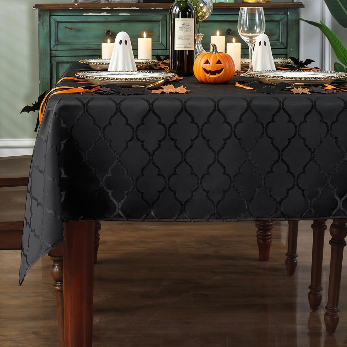 SASTYBALE Tablecloths Rectangular Table Cloth 52" x 70" Gray