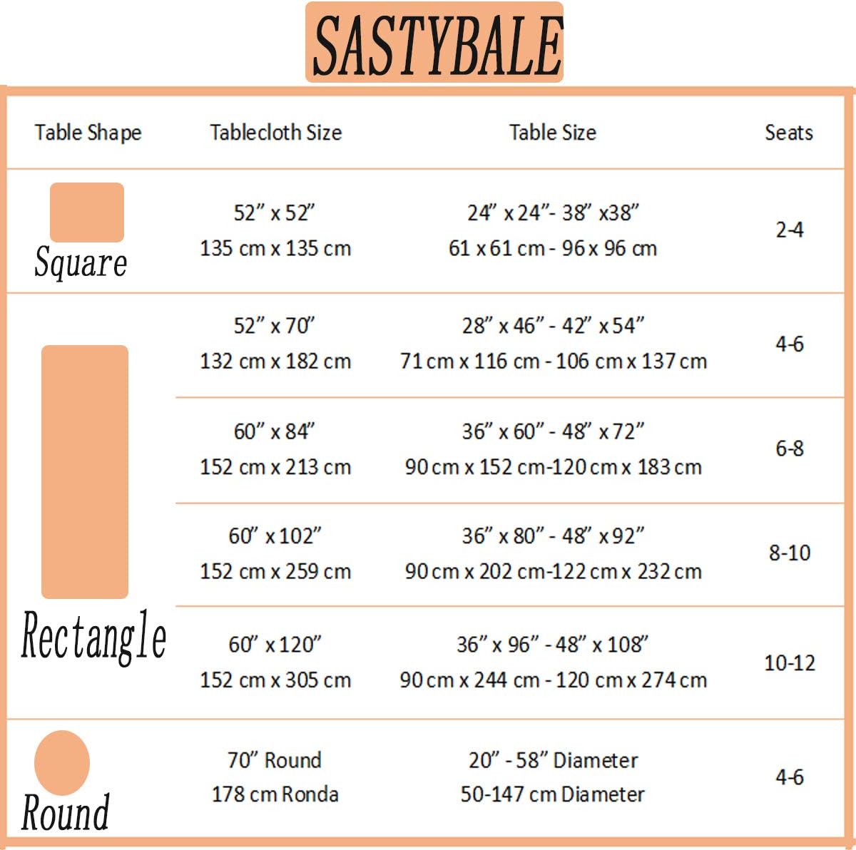 SASTYBALE Rectangle Tablecloth, 52" x 70" Checkered, Red