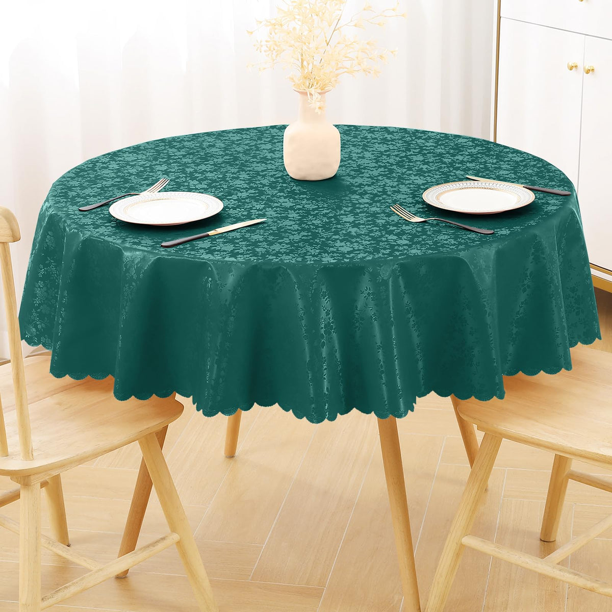 Smiry Rectangle Waterproof Heavy Duty Vinyl Tablecloths, 52 x 70 Inch