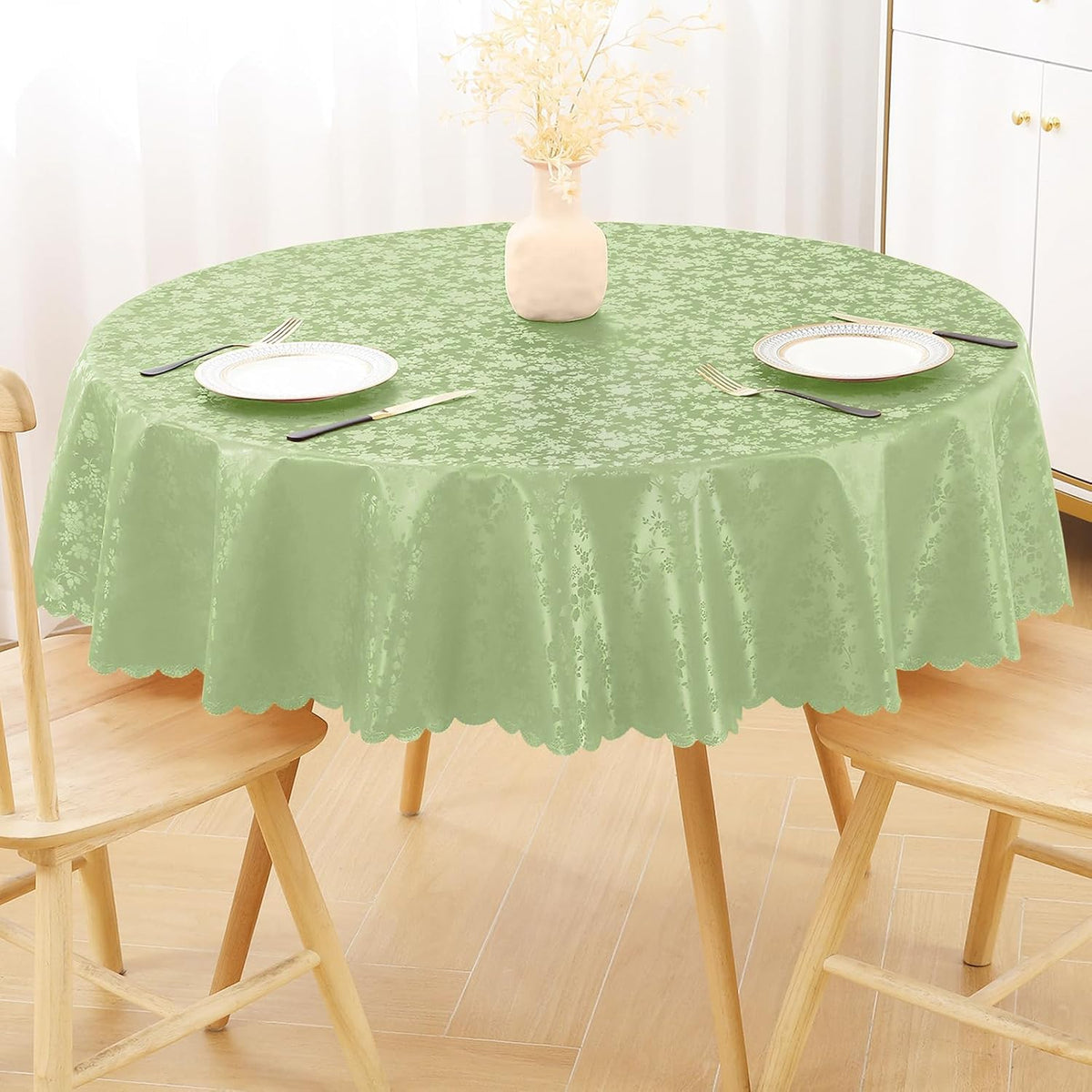 Smiry Rectangle Waterproof Heavy Duty Vinyl Tablecloths, 52 x 70 Inch