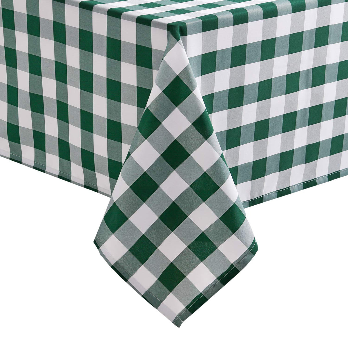 Hiasan 60 x 120 Inch Checkered Tablecloth Rectangle, Black and White