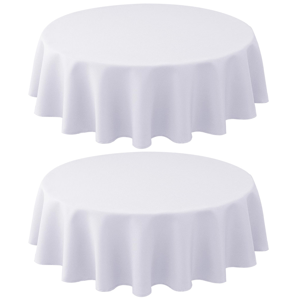 Textured Square Black Tablecloth-Fabric Spillproof Card Table Cloths 54x54"