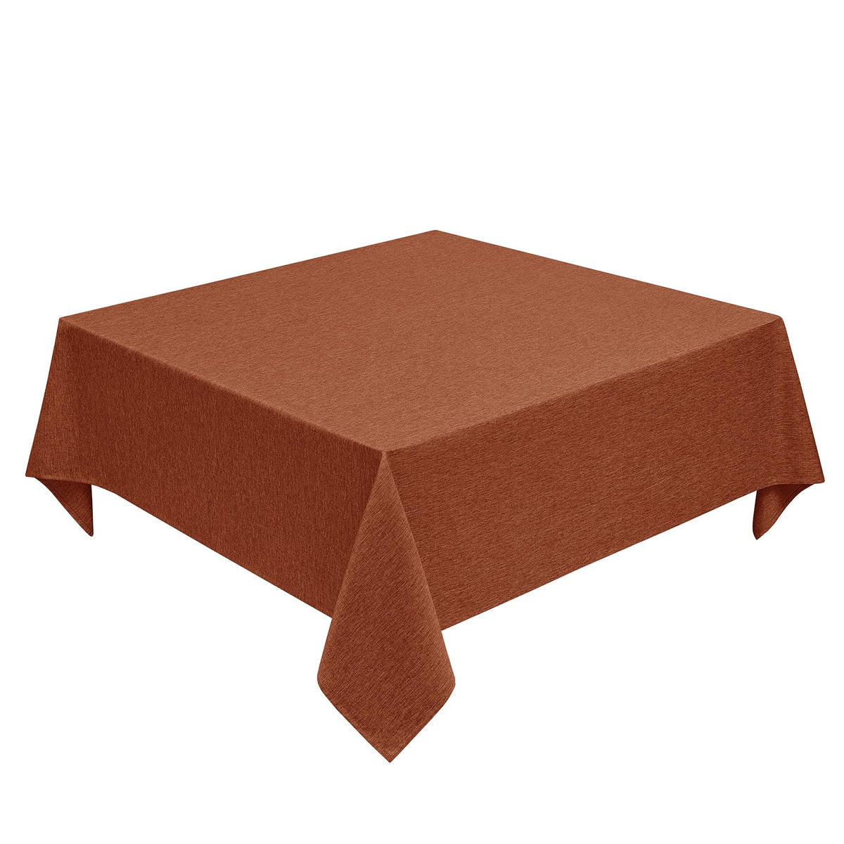 Decorelia Waterproof Round Tablecloth for Round Dining Table, Decorative Rustic Soft Wipeable Table Cloths Cover Indoor Outdoor Use for Holiday,Wedding, Kitchen (70 Inch,Round (4-6 Seats),Beige)