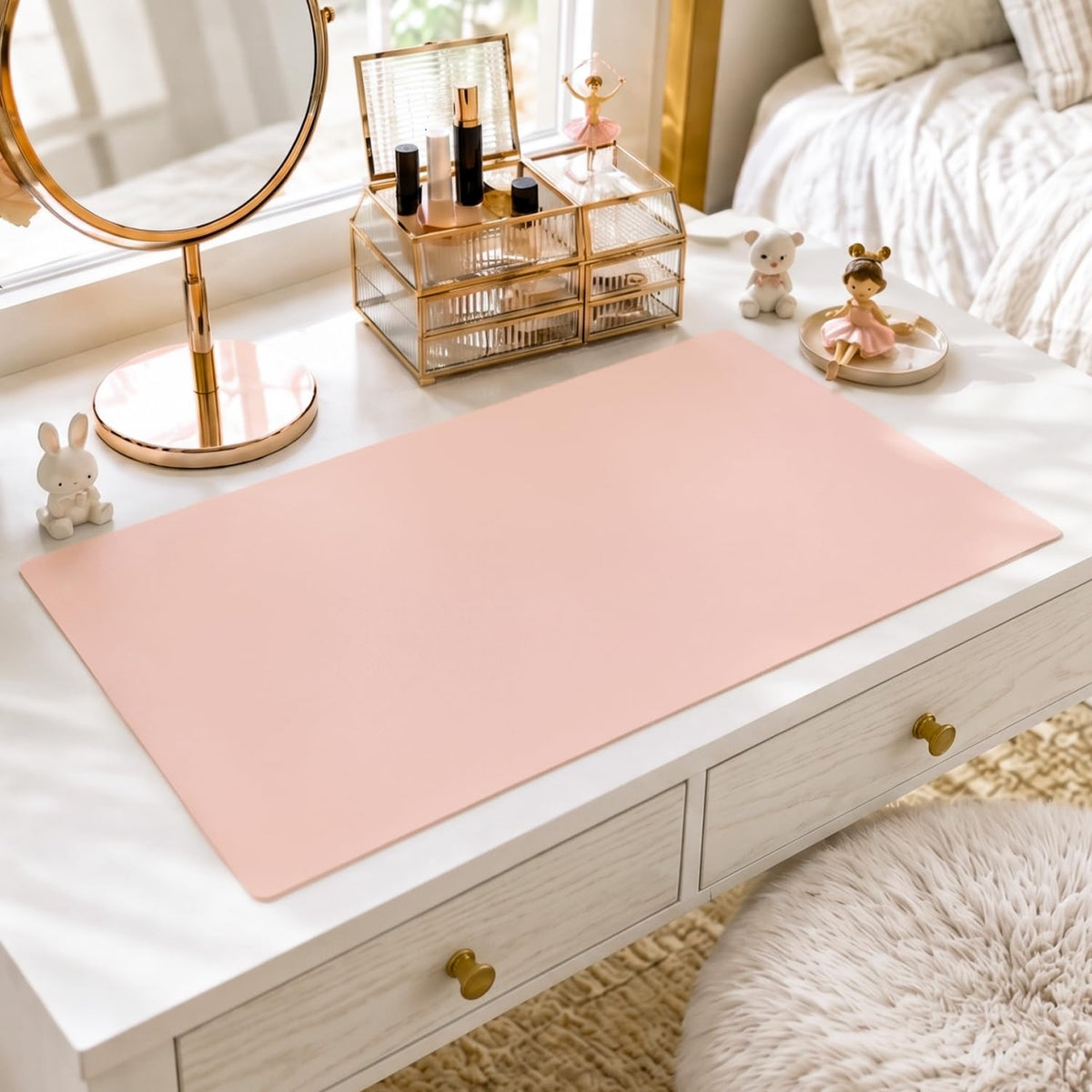 OstepDecor 36 x 60 in Clear Table Protector 1.5mm Thick Plastic Table Cover